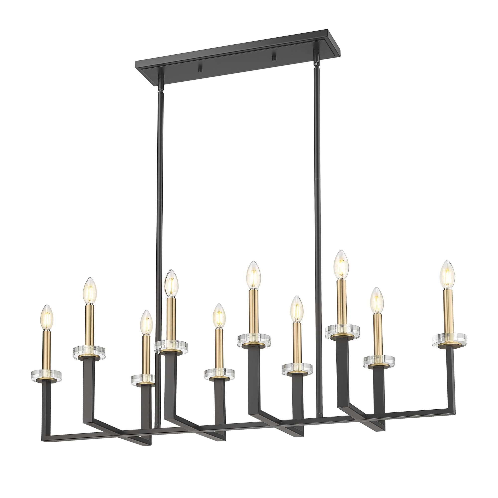 Shown in Matte Black and Modern Gold finish