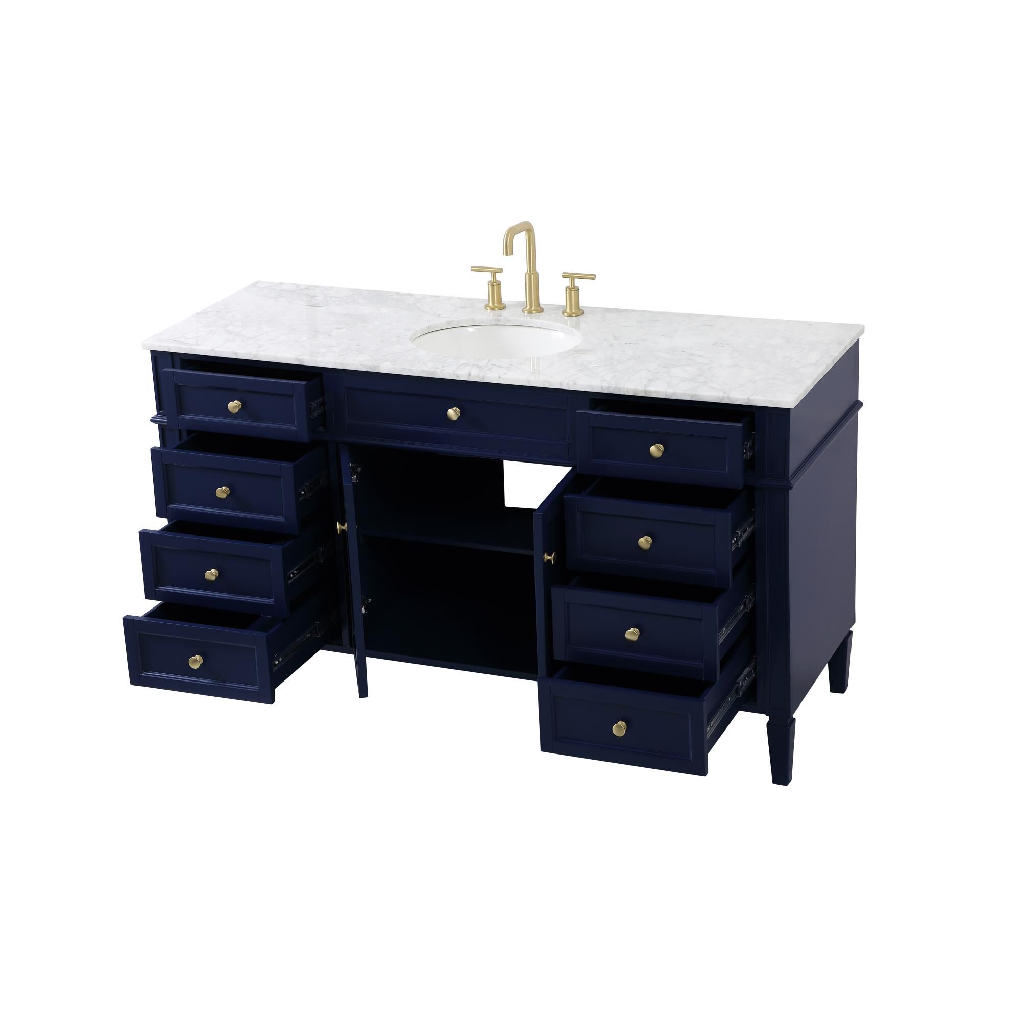 Shown in Blue finish