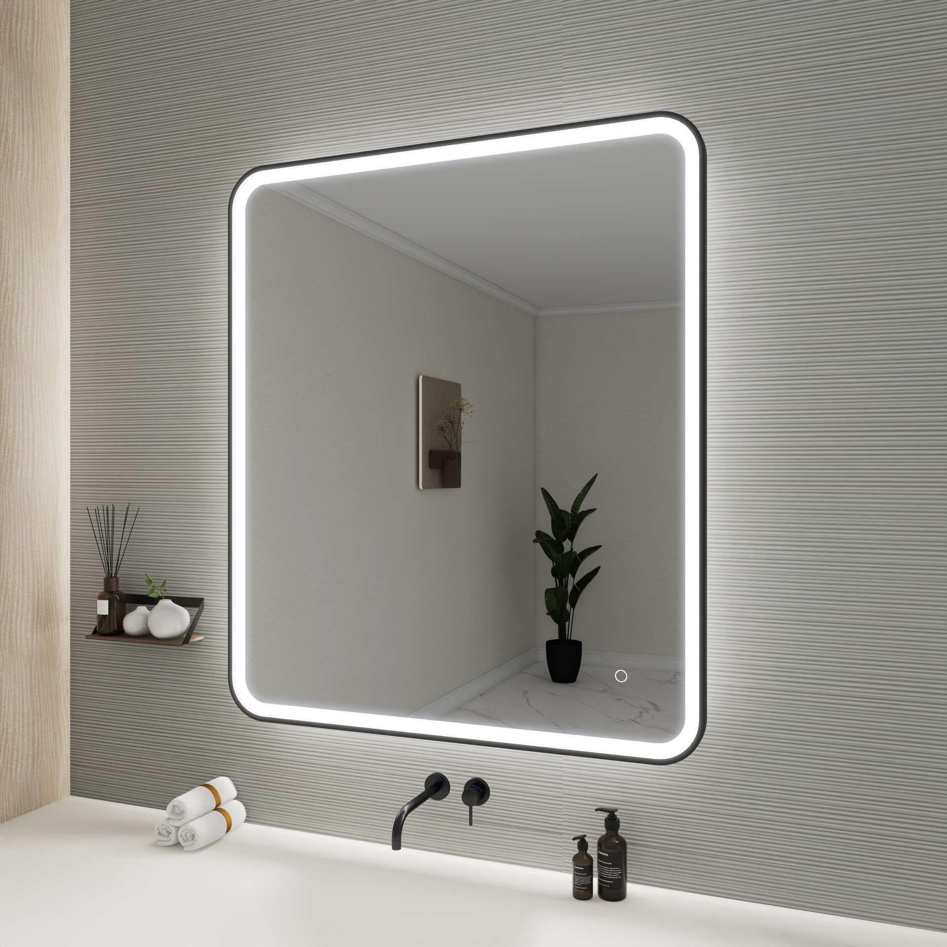 Harmoni 42 Inch Round LED Lighted Mirror by Elegant Decor
