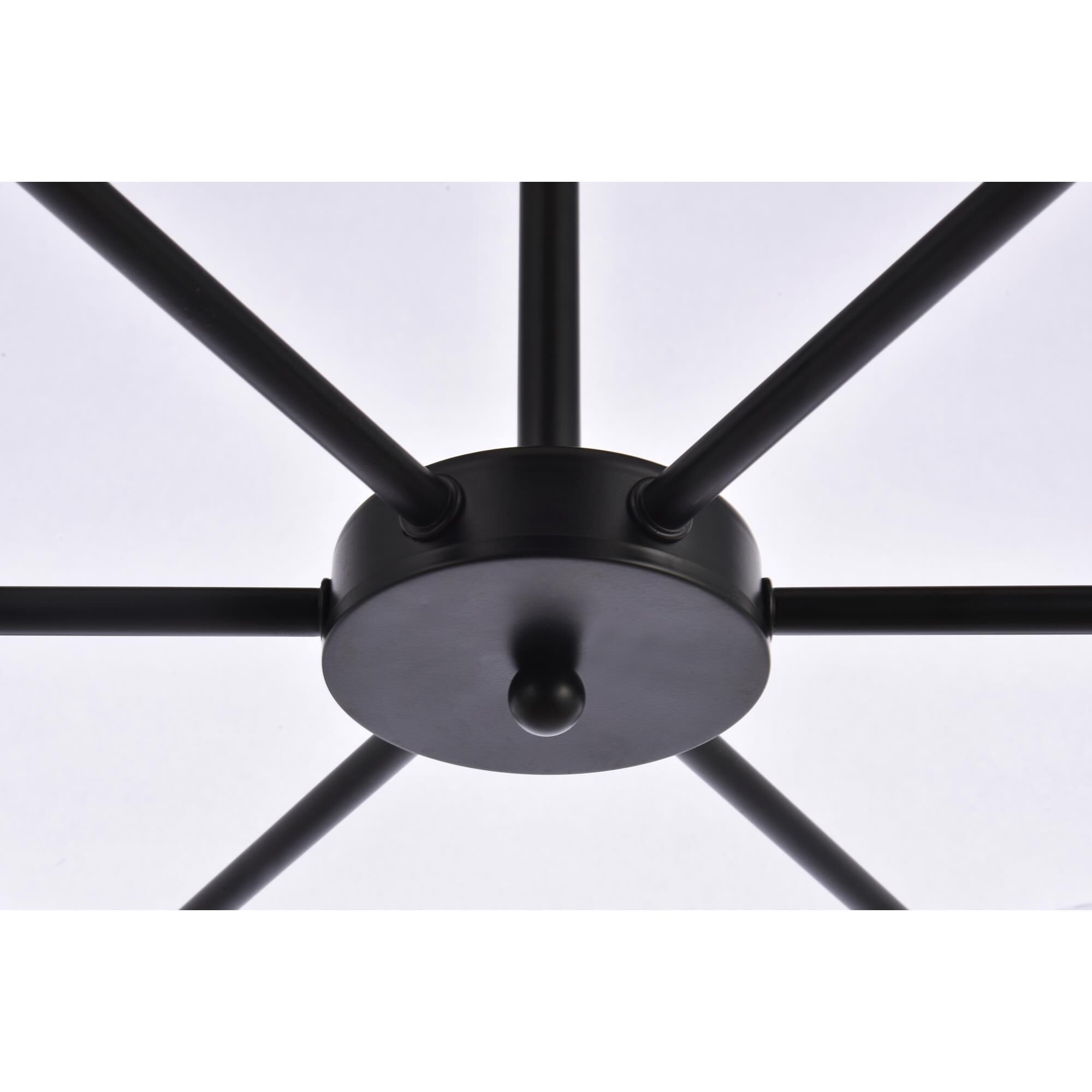 Briggs 36 Inch 6 Light Chandelier by Elegant Lighting