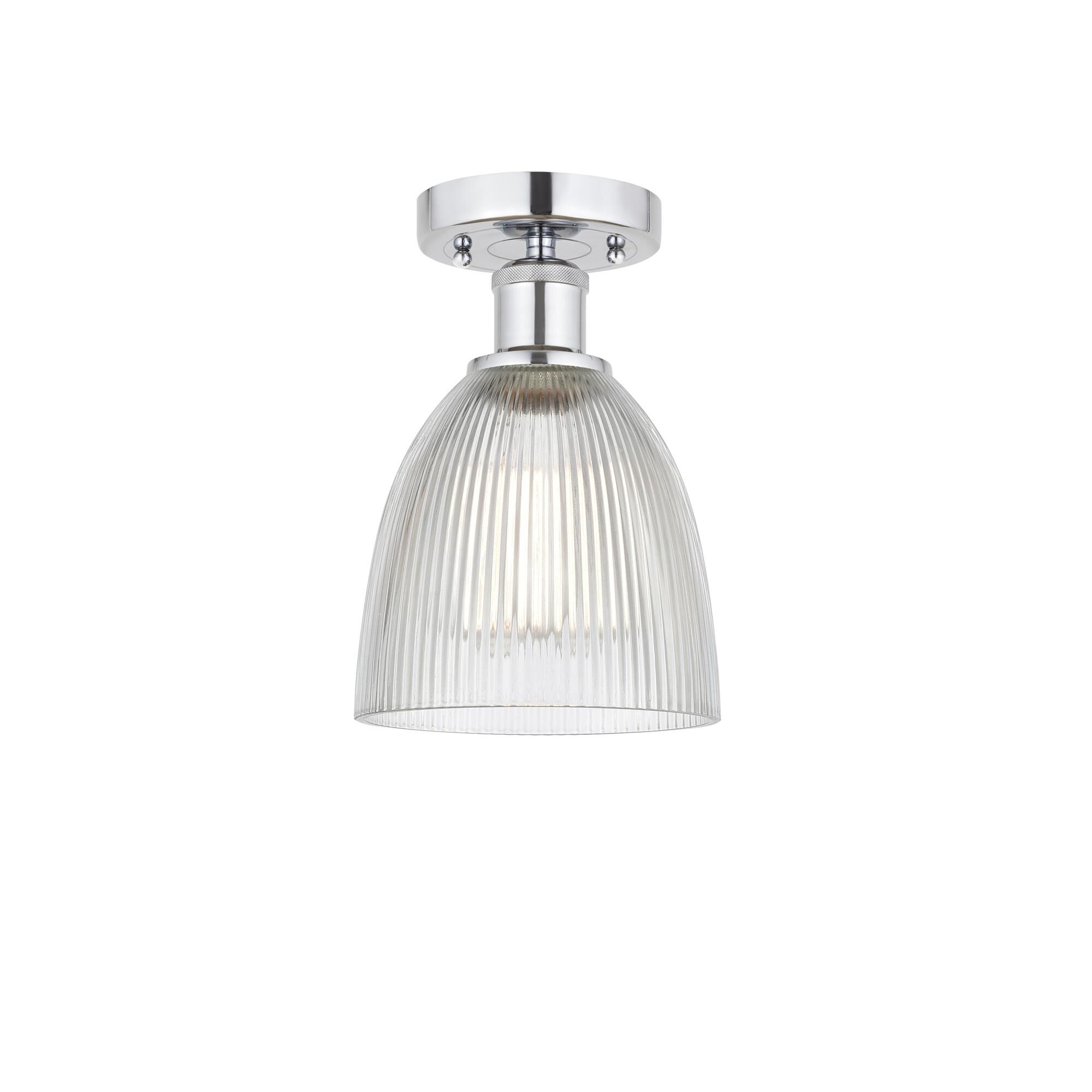 Shown in Polished Chrome, Clear finish and Clear glass and Clear Glass shade