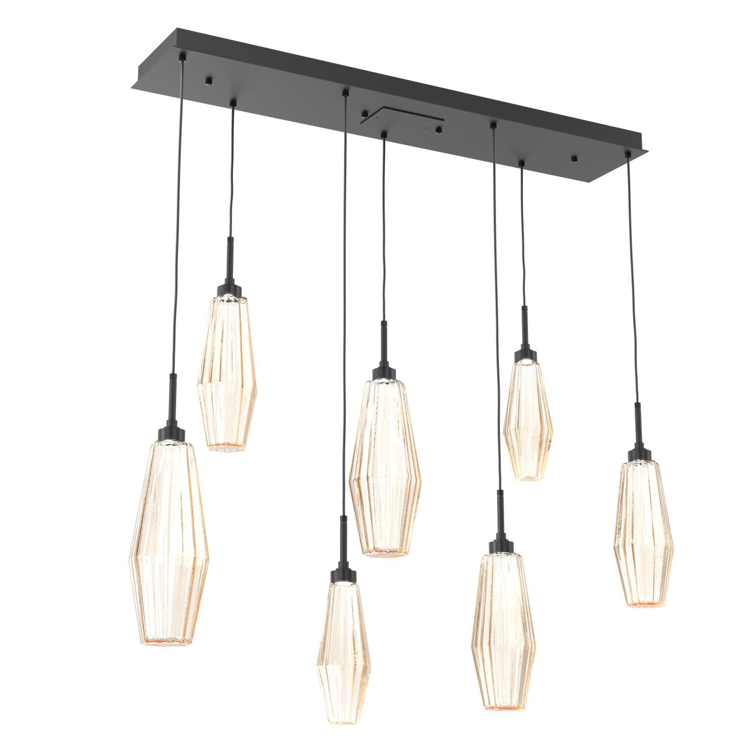 Aalto 45 Inch 7 Light LED Linear Suspension Light by Hammerton Studio