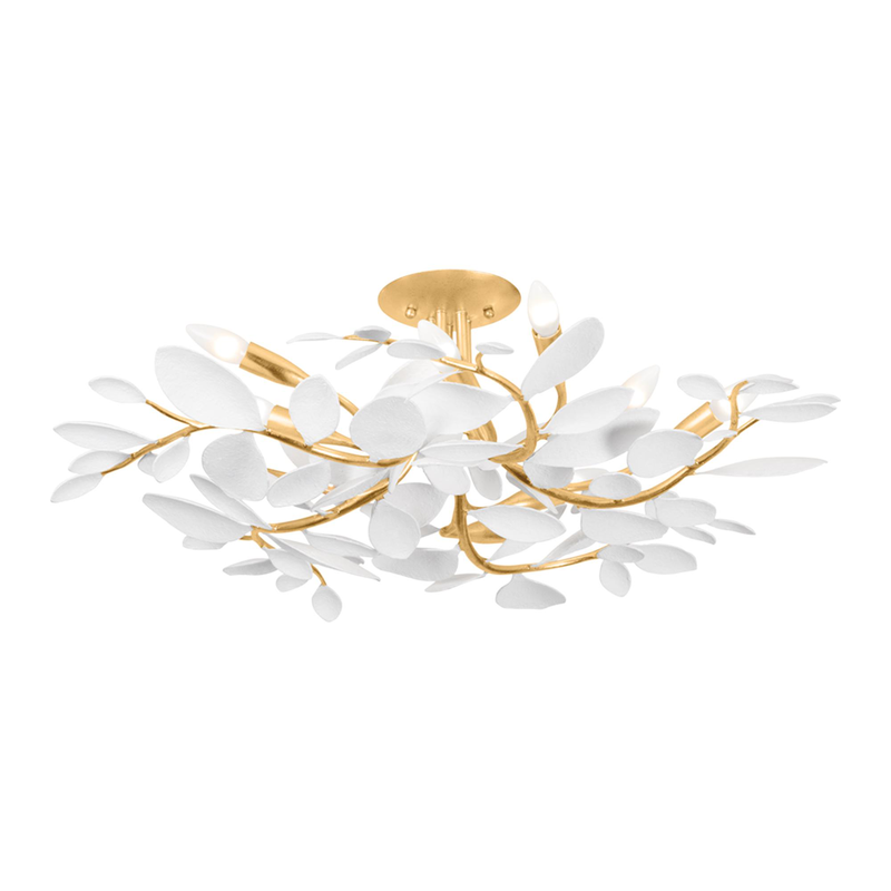 Marabec 32 Inch 10 Light Semi Flush Mount by Hudson Valley Lighting