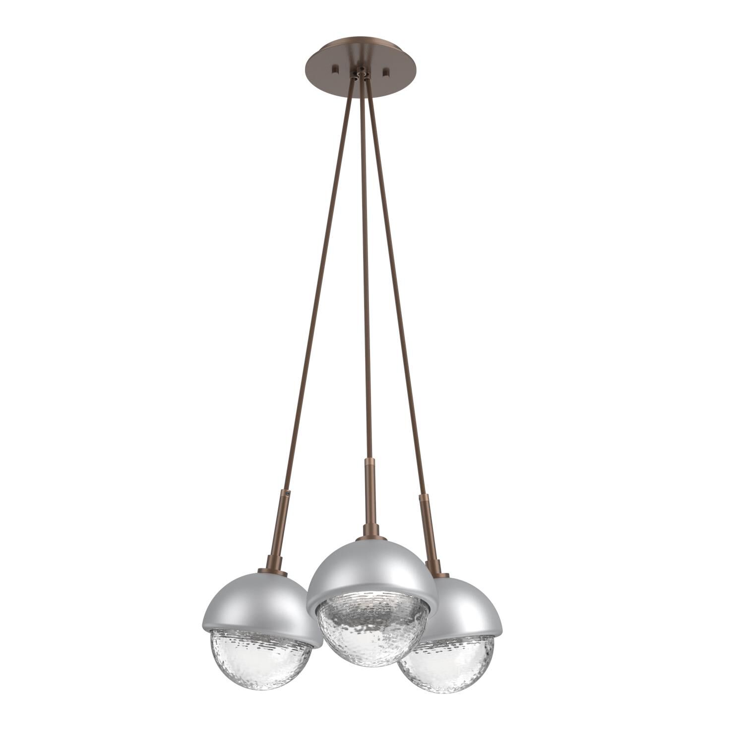 Levi Wilson Cabochon 13 Inch Multi Pendant Light by Hammerton Studio