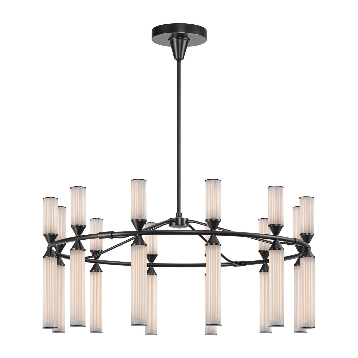 Alan Pepin Edwin 38 Inch Chandelier by Alora Lighting