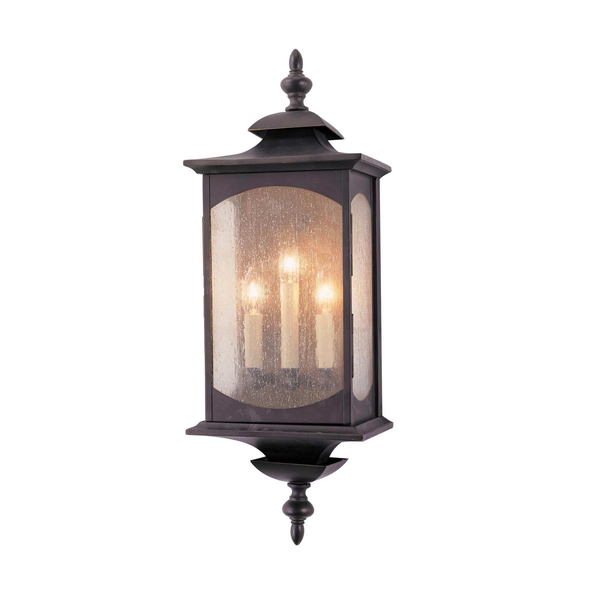 Market Square 25 Inch Tall 3 Light Outdoor Wall Light by Generation Lighting