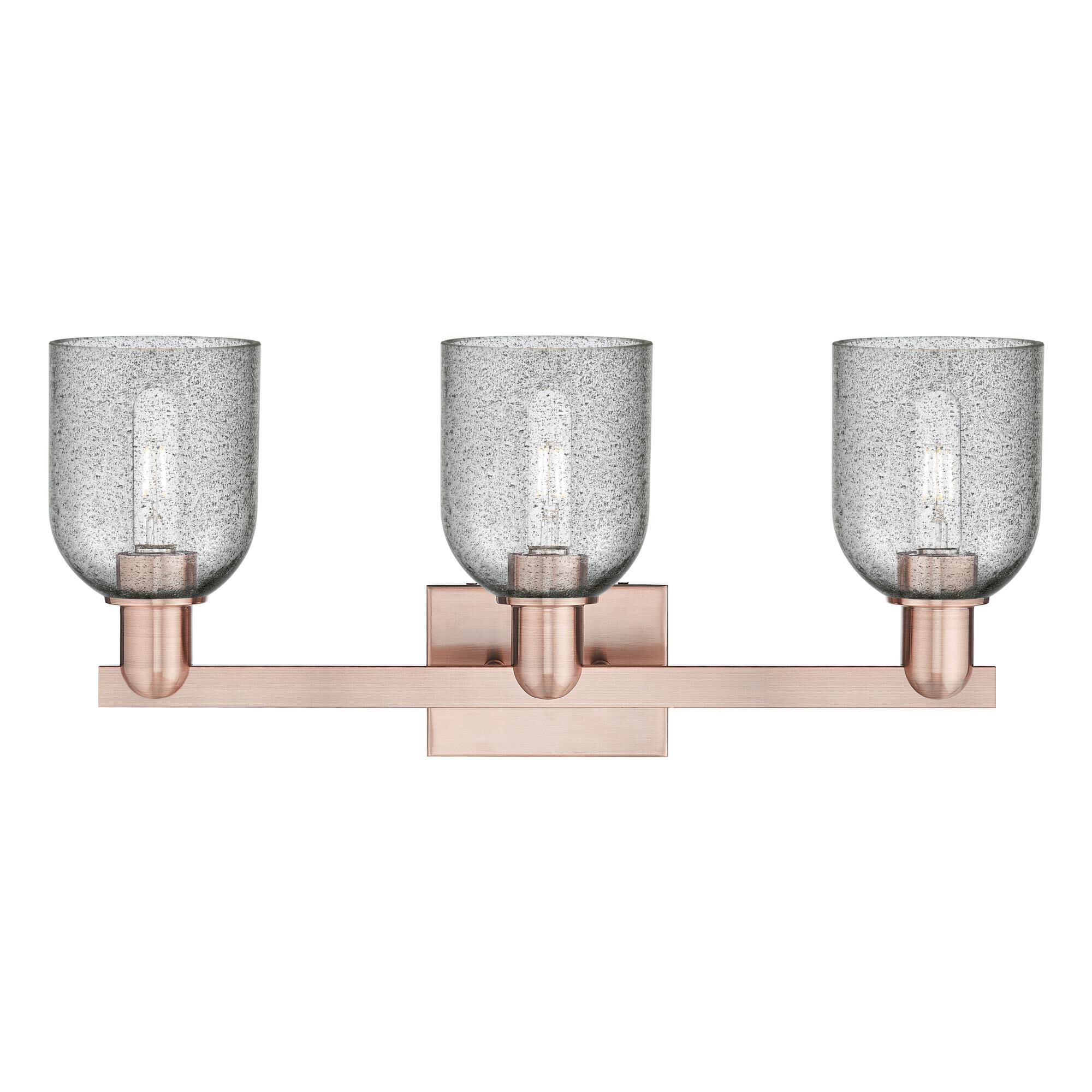 Shown in Antique Copper finish and Charcoal glass