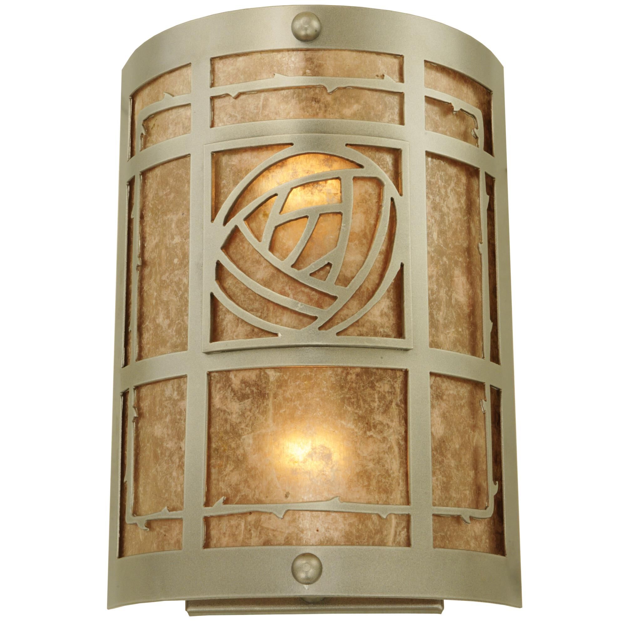 Shown in Nickel Finish finish and Silver Mica glass