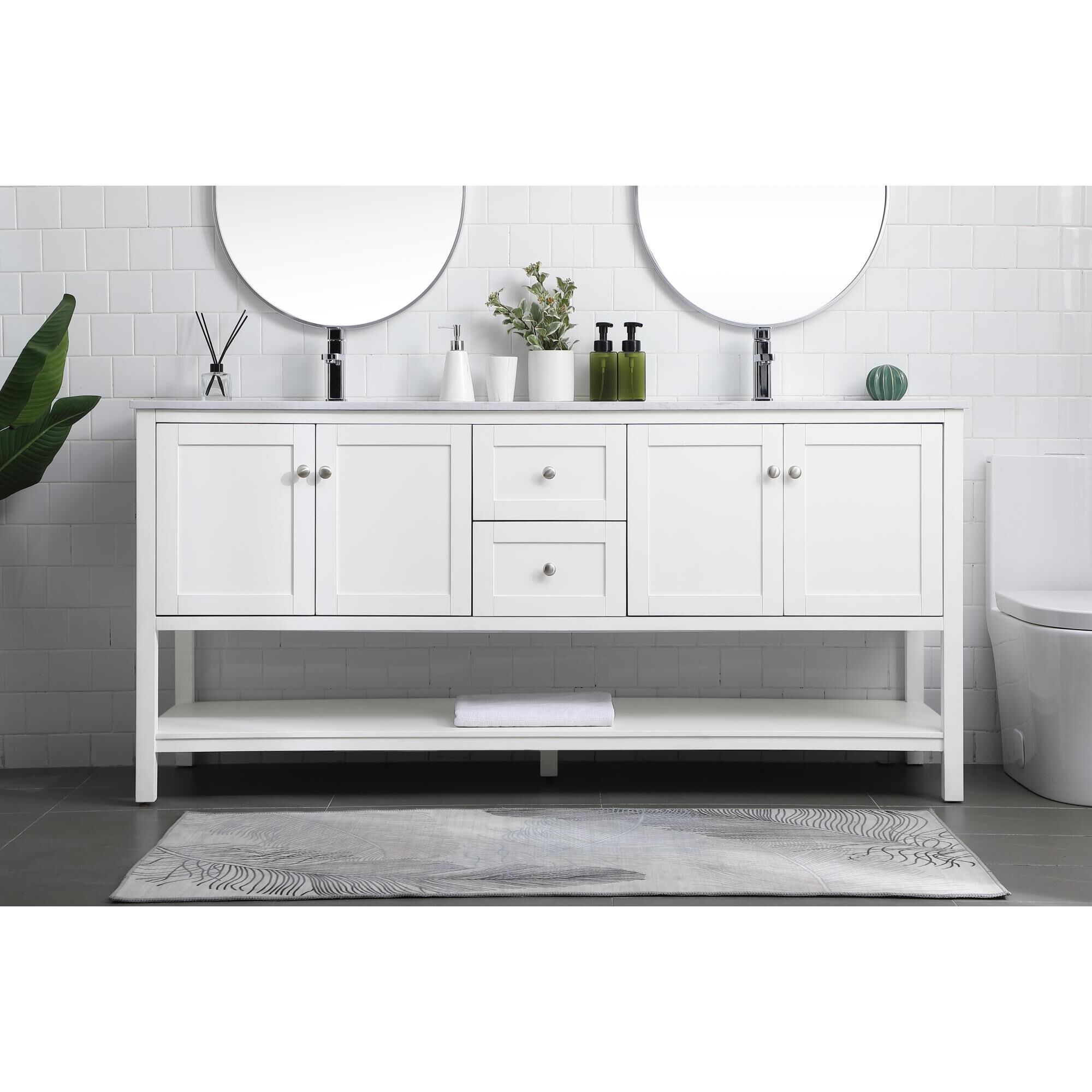 Heath 72 Inch Bath Vanity by Elegant Decor