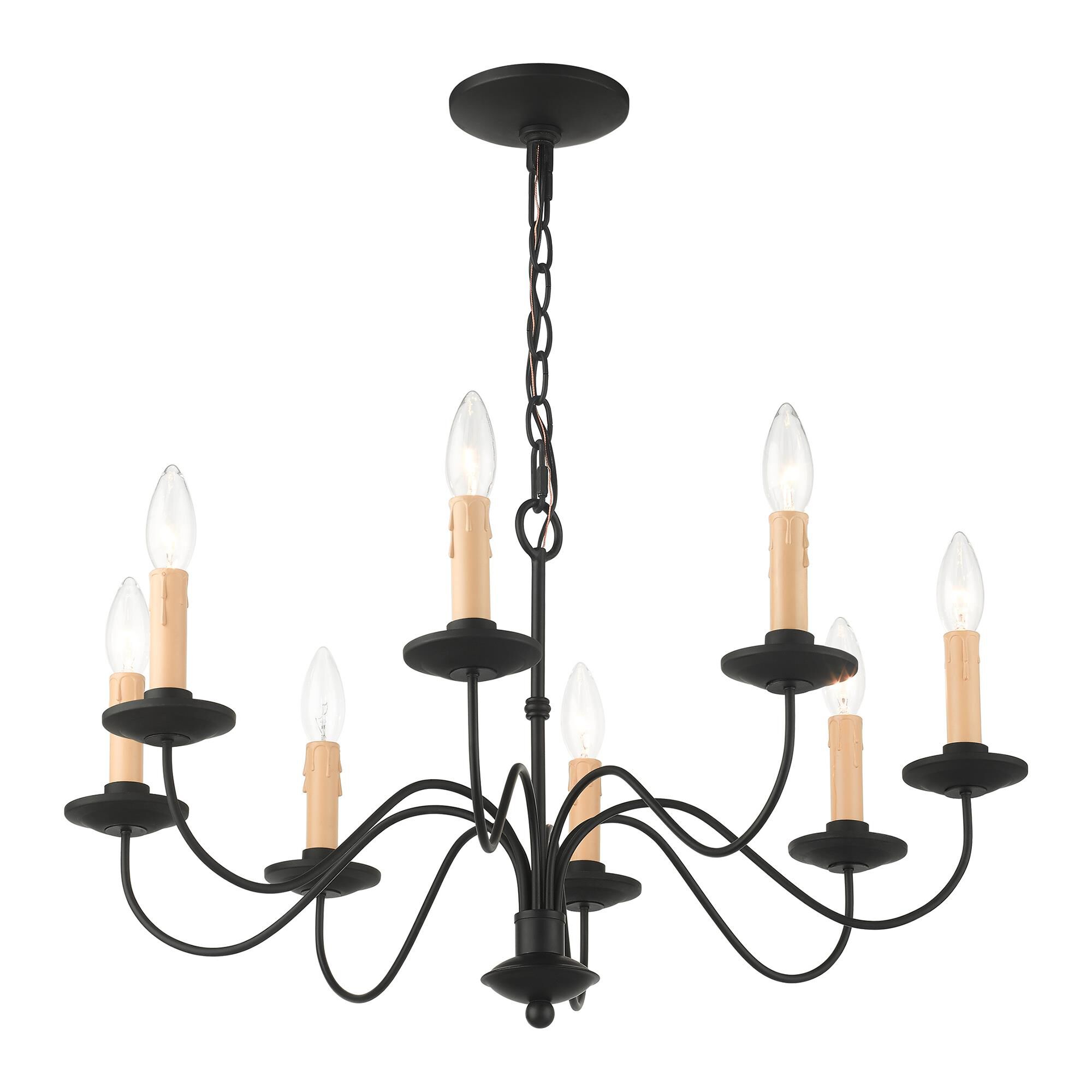 Heritage 25 Inch 8 Light Chandelier by Livex Lighting