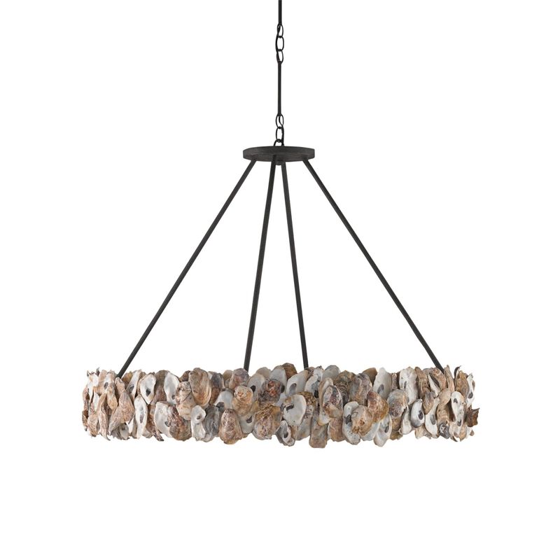 Oyster Large Chandelier by Currey & Company