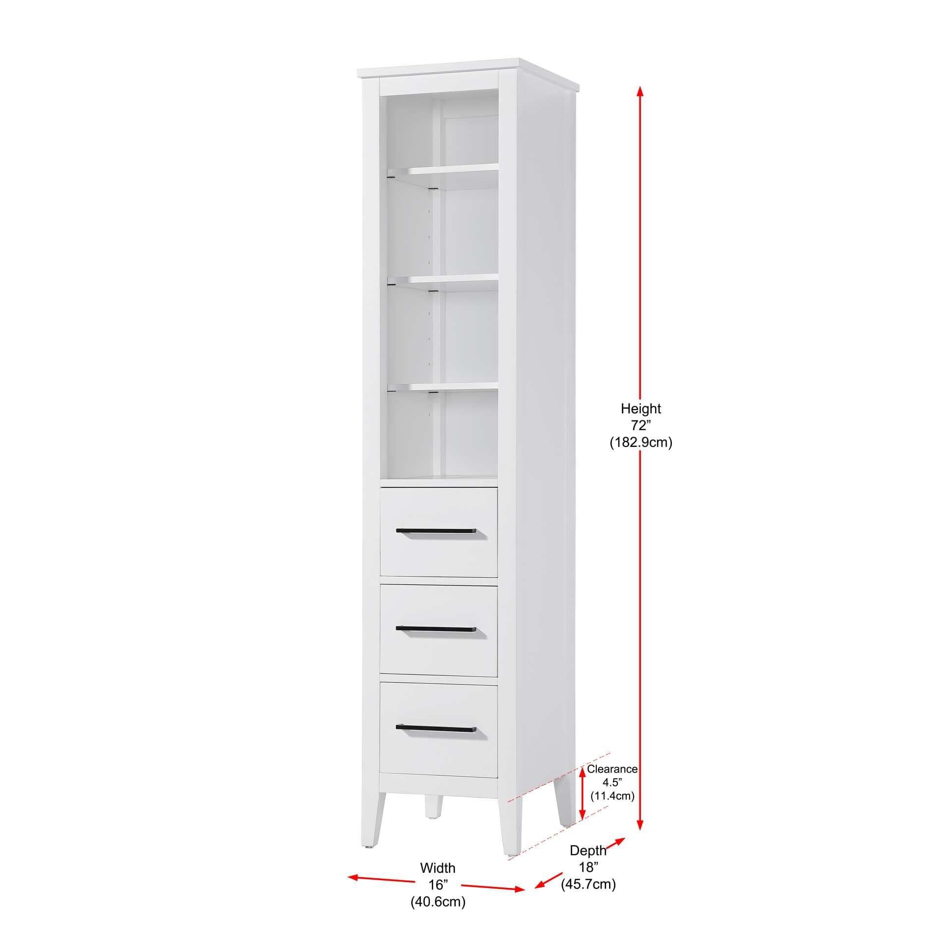 Millie 72 Inch Storage Cabinet by Elegant Decor