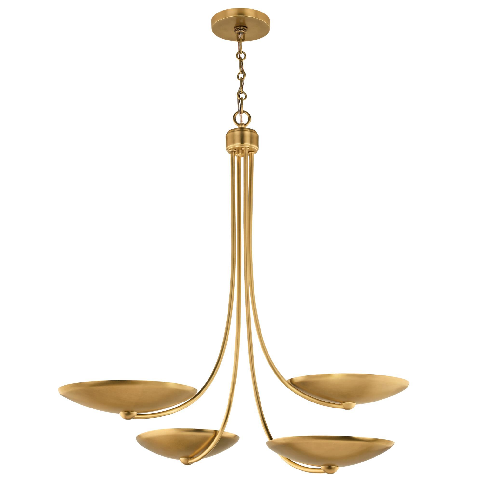 Shown in Lacquered Brass finish and Lacquered Brass shade