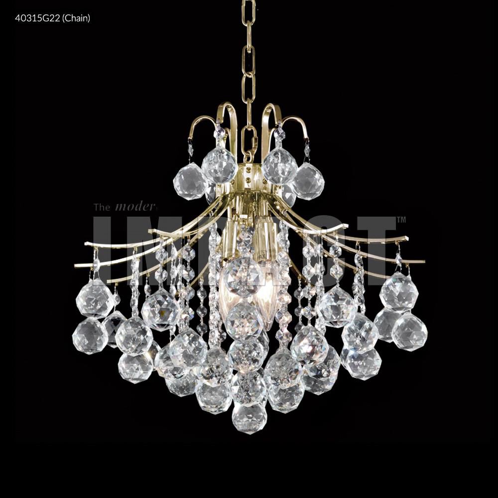 Cascade 16 Inch 4 Light Mini Chandelier by James R. Moder