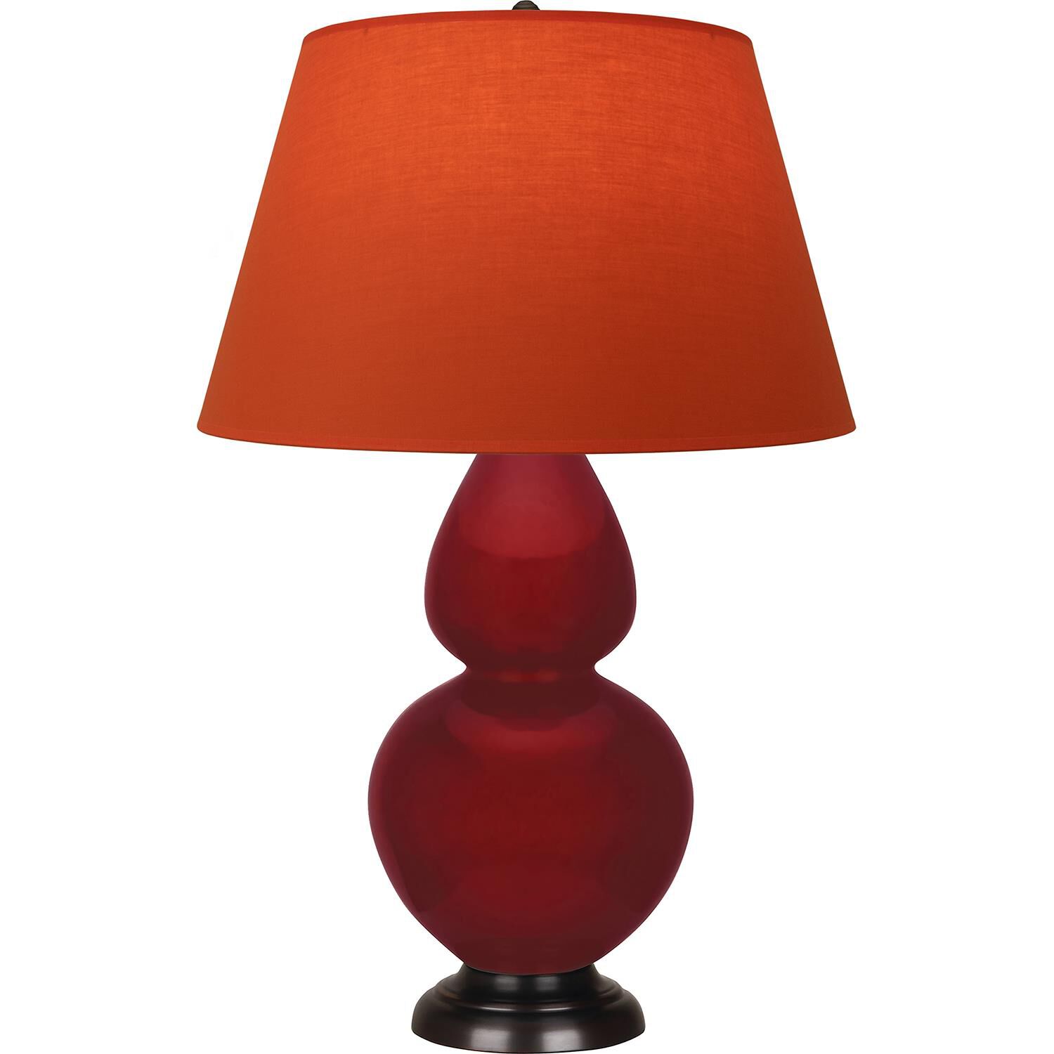 Shown in Sangria finish and Tangerine and Taupe Lining shade and Deep Patina Bronze accent