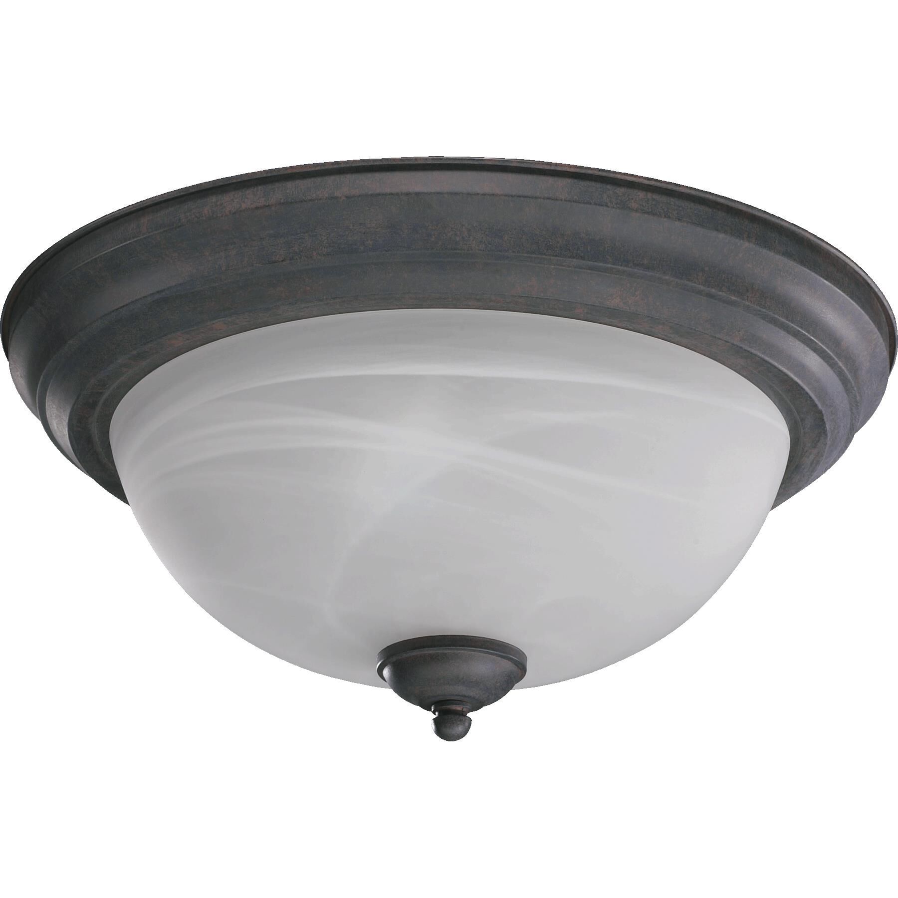 Shown in Toasted Sienna finish and Faux Alabaster glass 