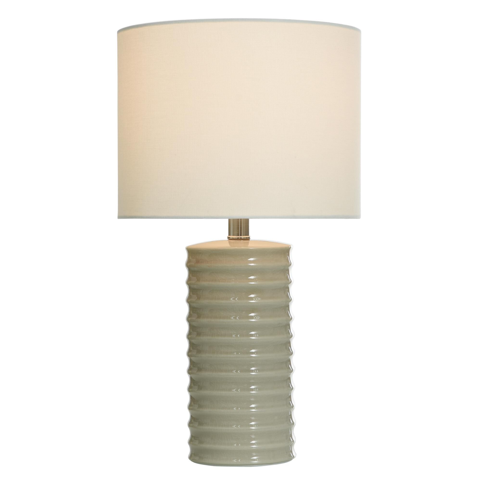 Shown in Sandstone finish and Brussels Off-White Linen shade