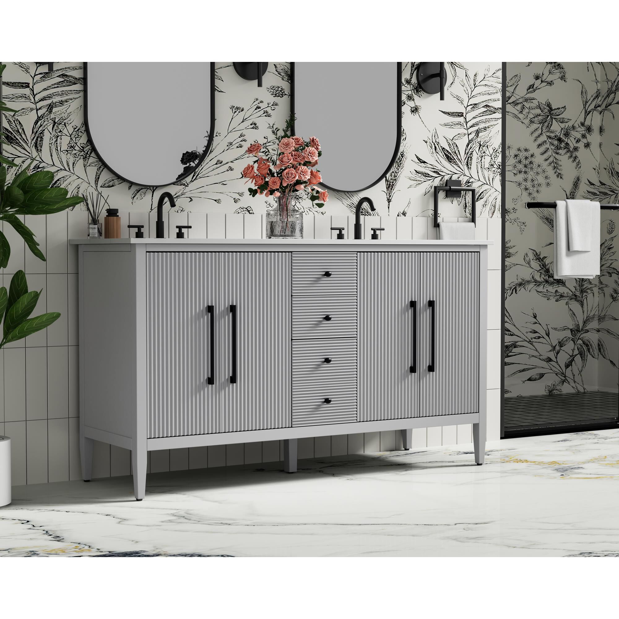 Blakely 60 Inch Bath Vanity by Elegant Dcor