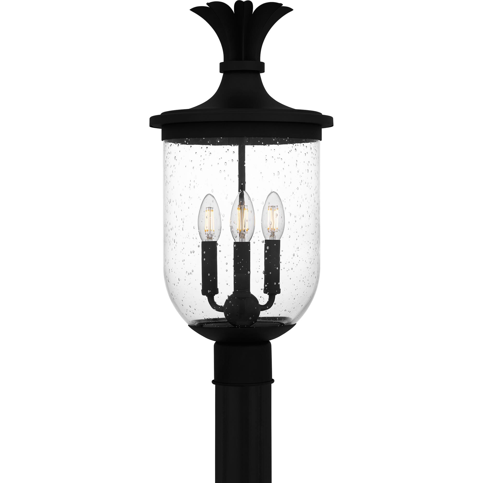 Havana 10 Inch 3 Light Outdoor Post Lamp by Quoizel