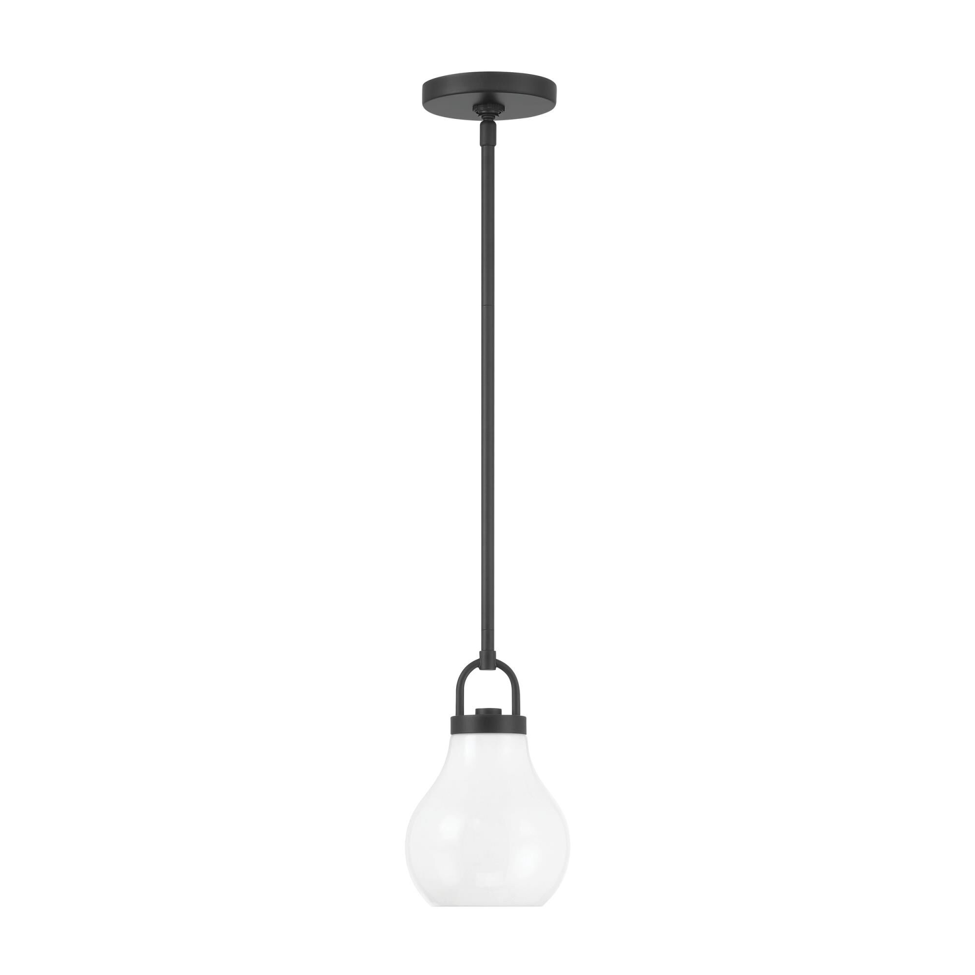 Shown in Matte Black finish and Opal glass