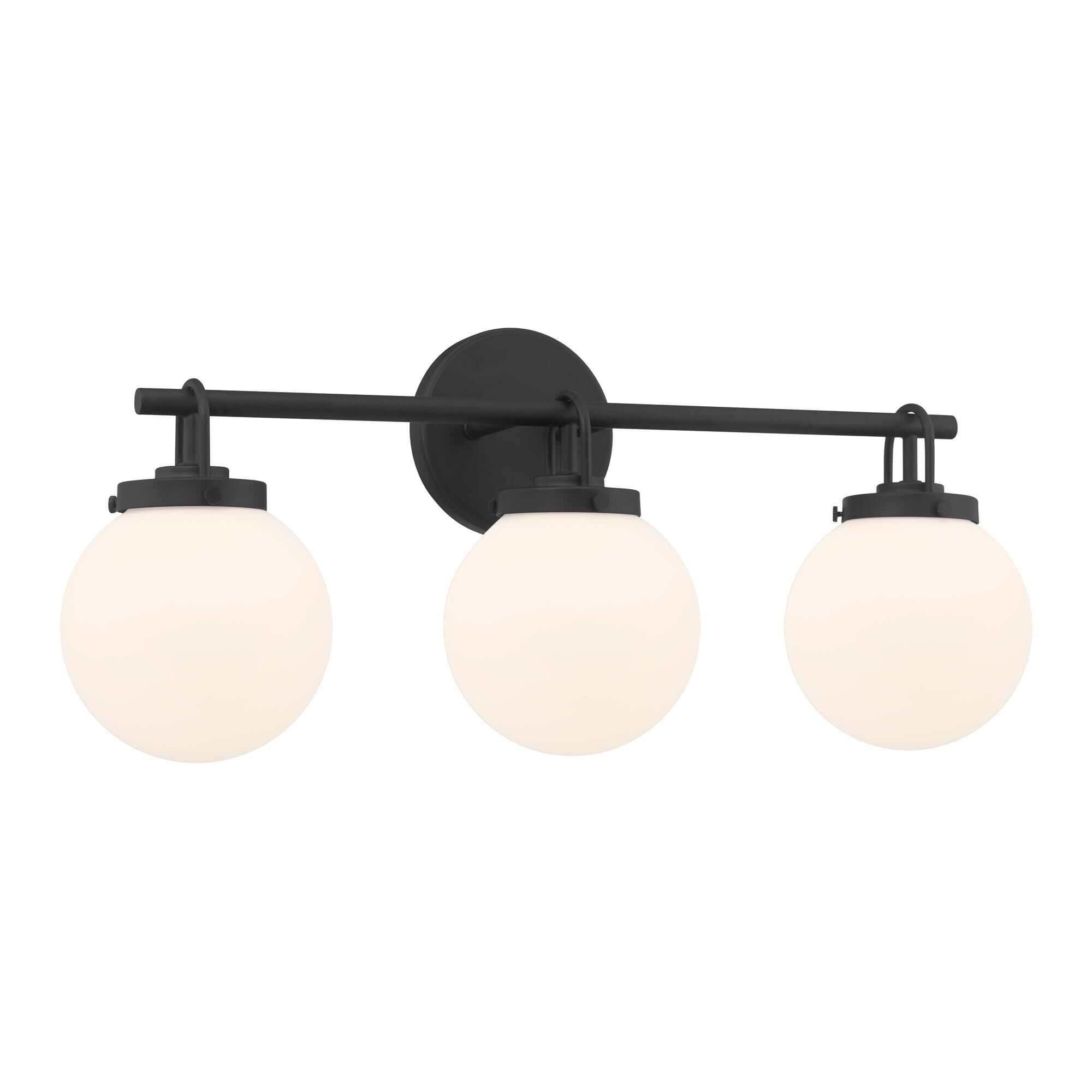 Shown in Dark Matte Black finish and Etched White glass