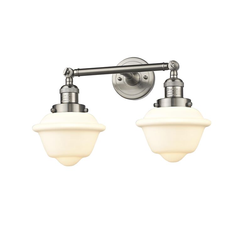 Bruno Marashlian Small Oxford 17 Inch 2 Light Bath Vanity Light by Innovations Lighting
