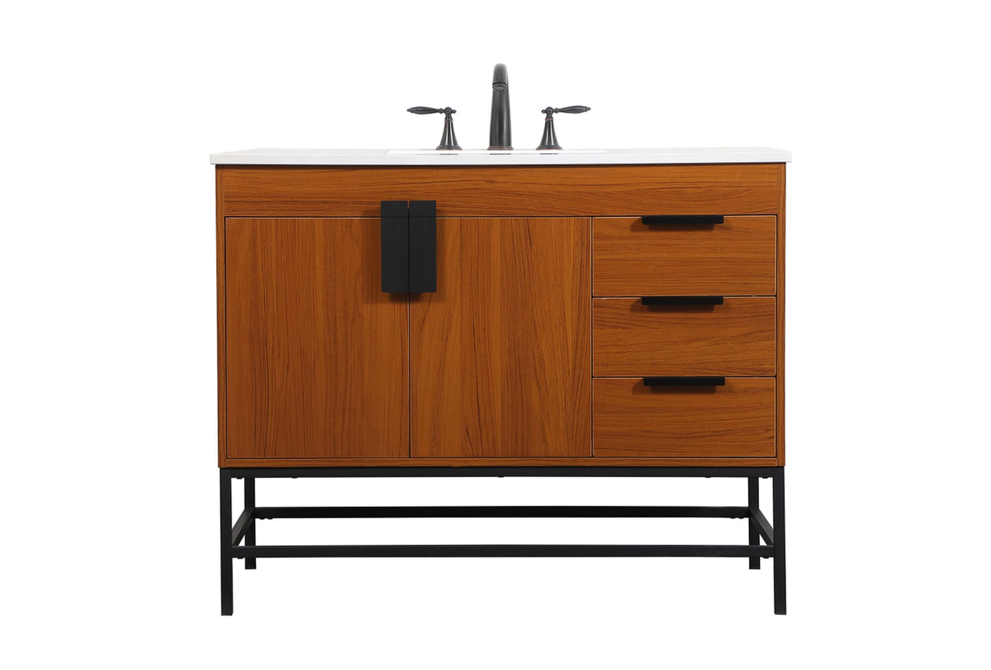 Shown in Teak finish