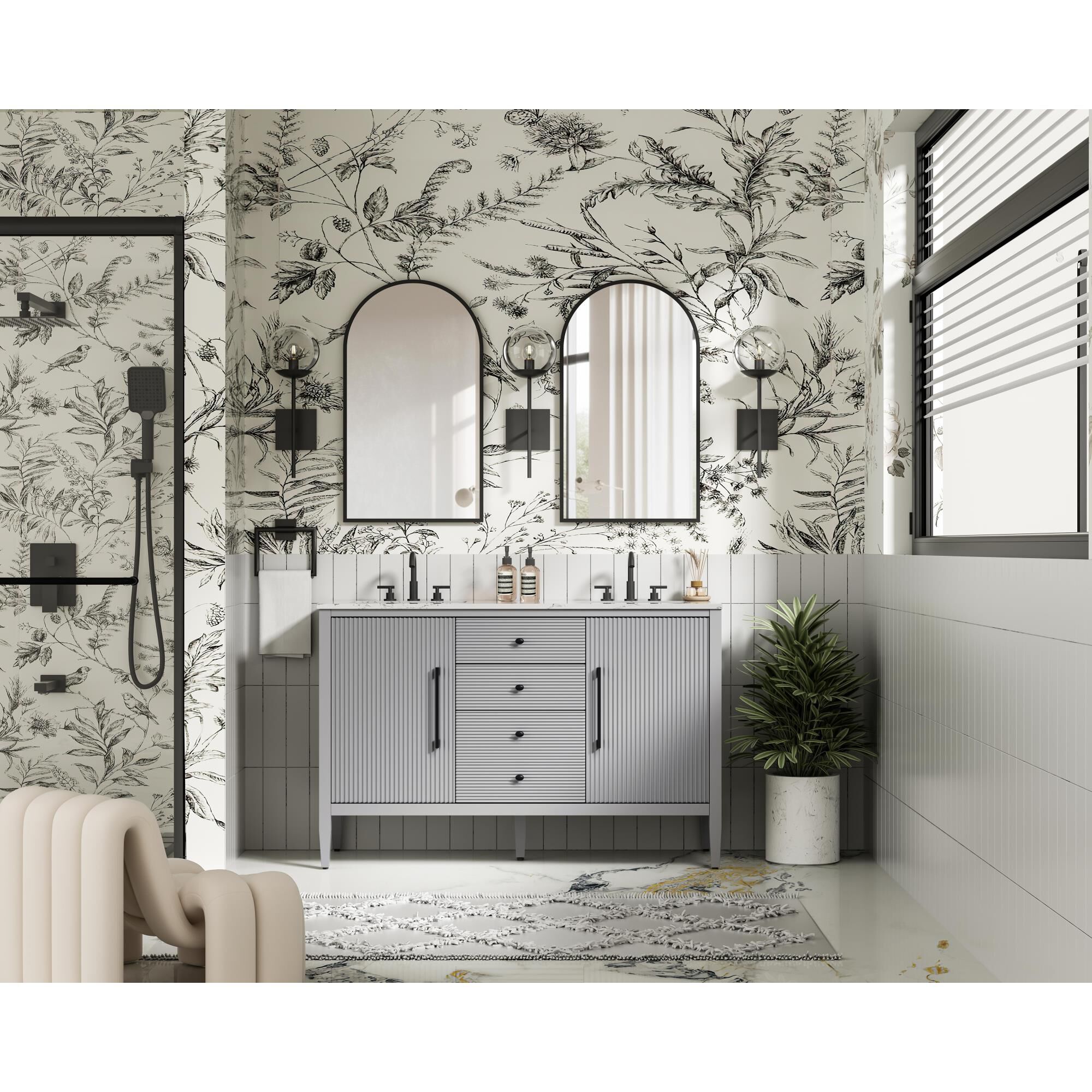 Blakely 54 Inch Bath Vanity by Elegant Dcor