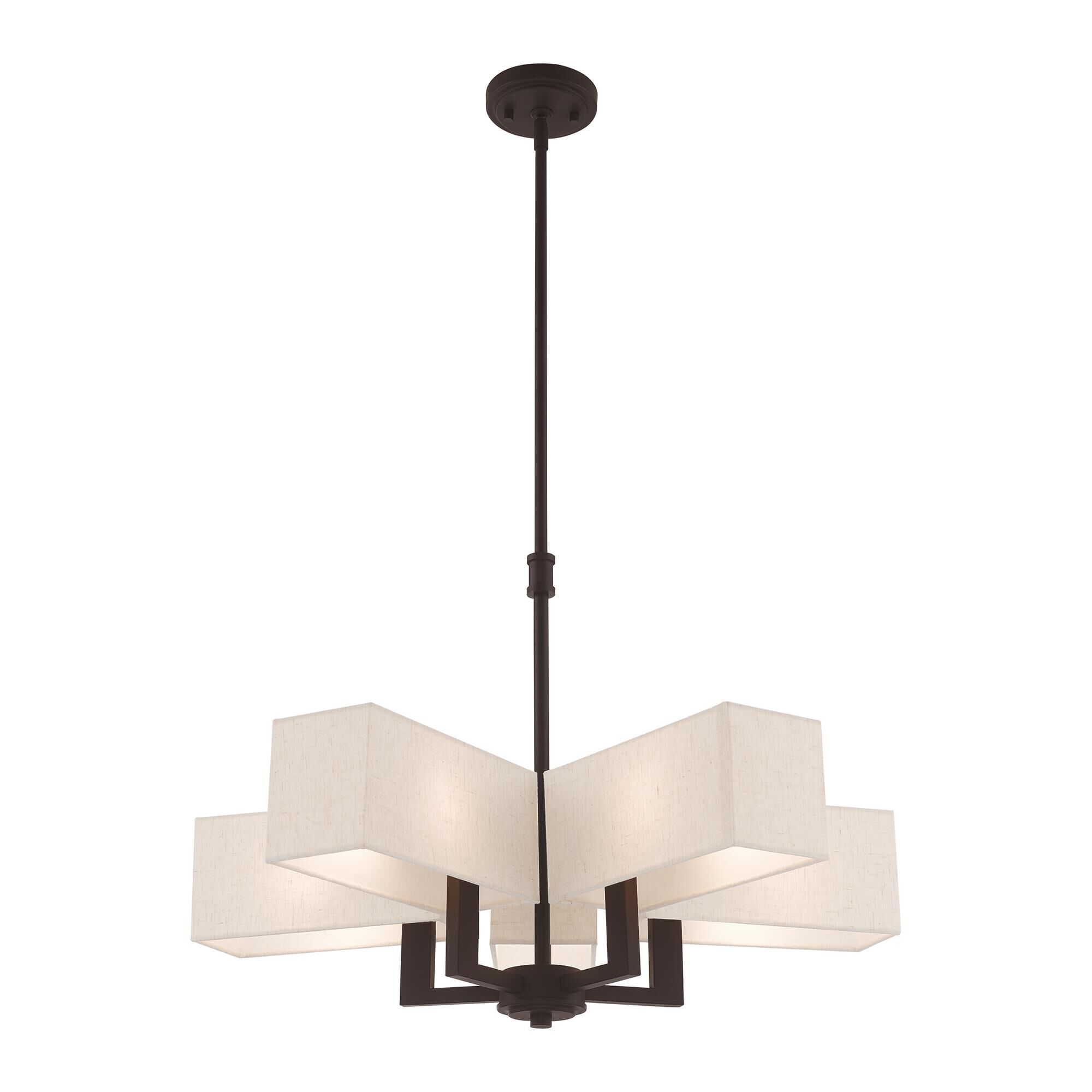 Rubix 24 Inch 5 Light Chandelier by Livex Lighting