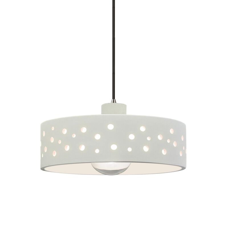 Perforated Dish 12 Inch Mini Pendant by Justice Design Group