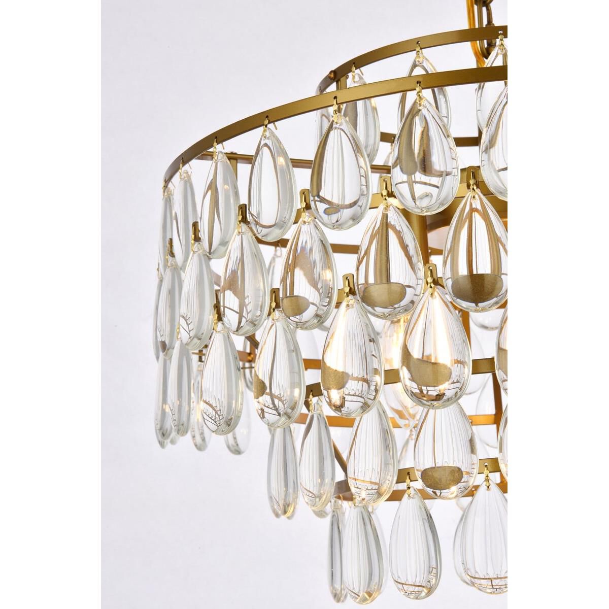 Mila 18 Inch 5 Light Mini Chandelier by Elegant Lighting