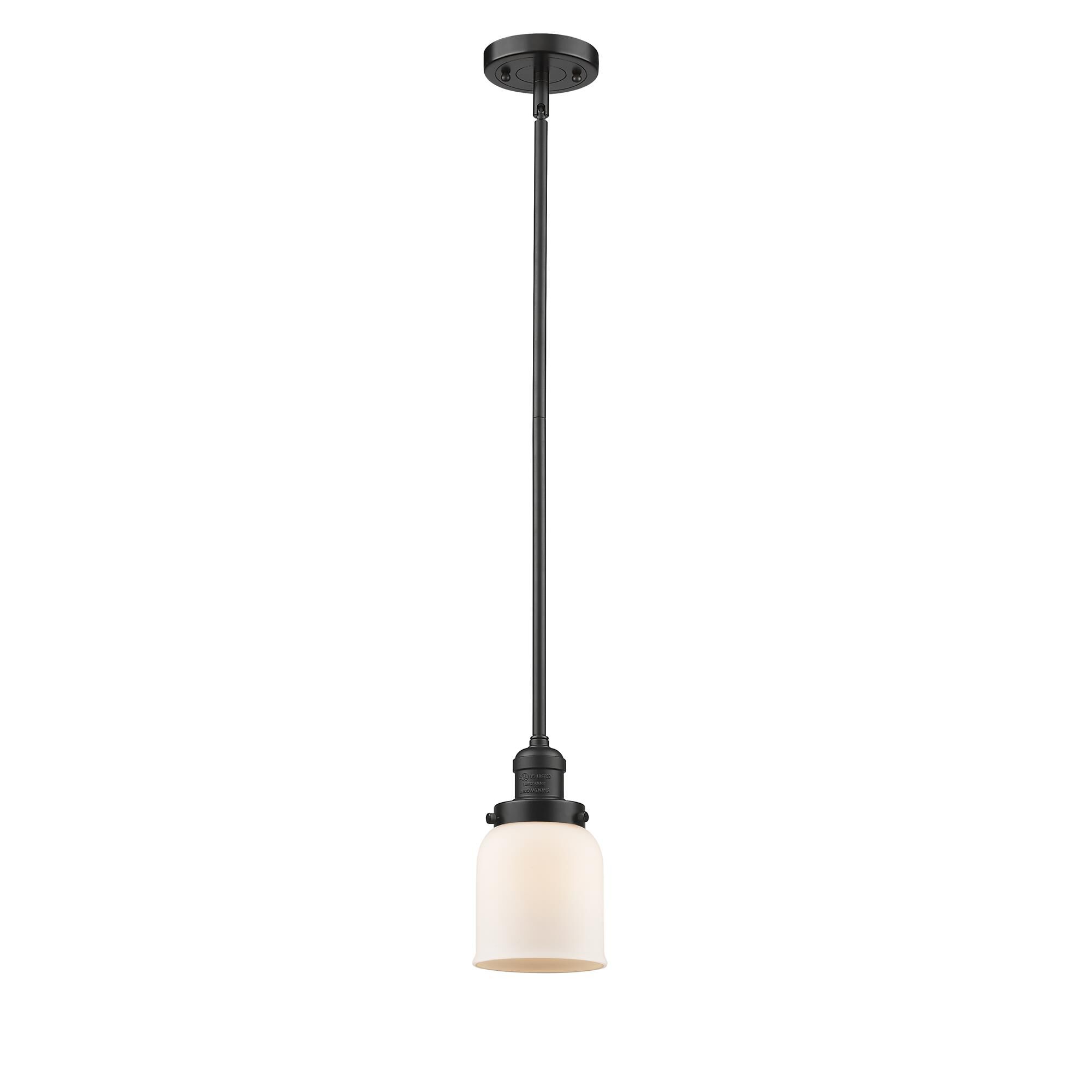 Shown in Oil Rubbed Bronze finish and Matte White Cased glass