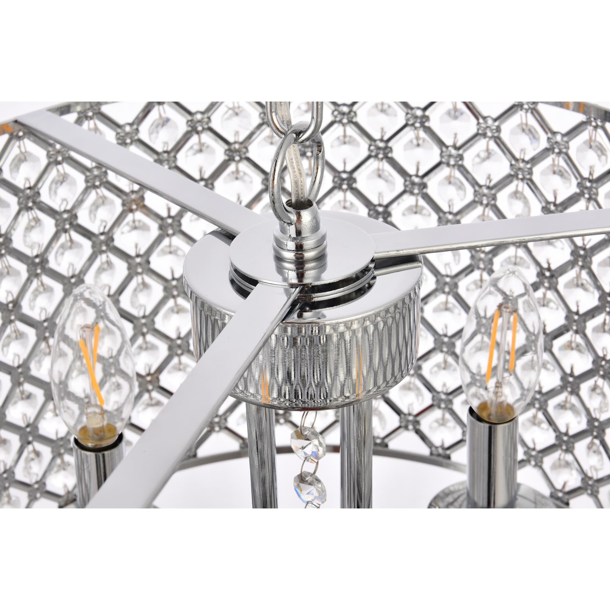 Elise 14 Inch 4 Light Mini Chandelier by Elegant Lighting