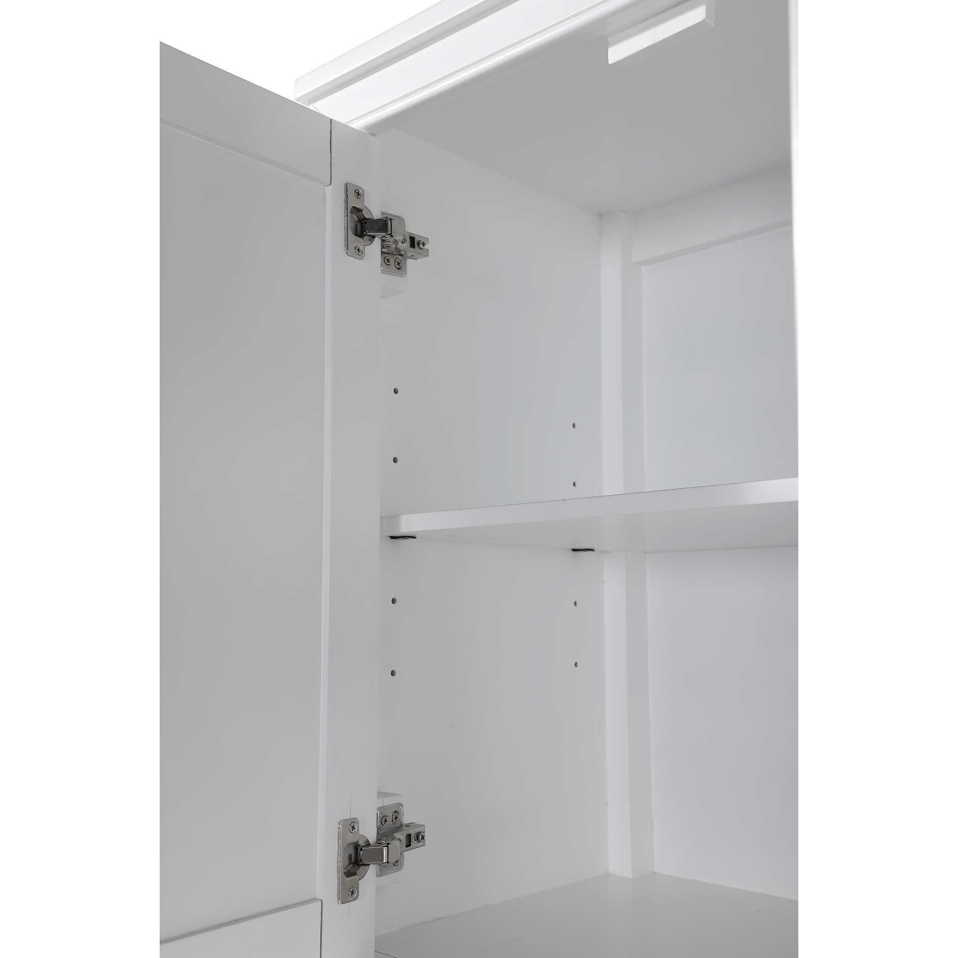 Shown in White finish