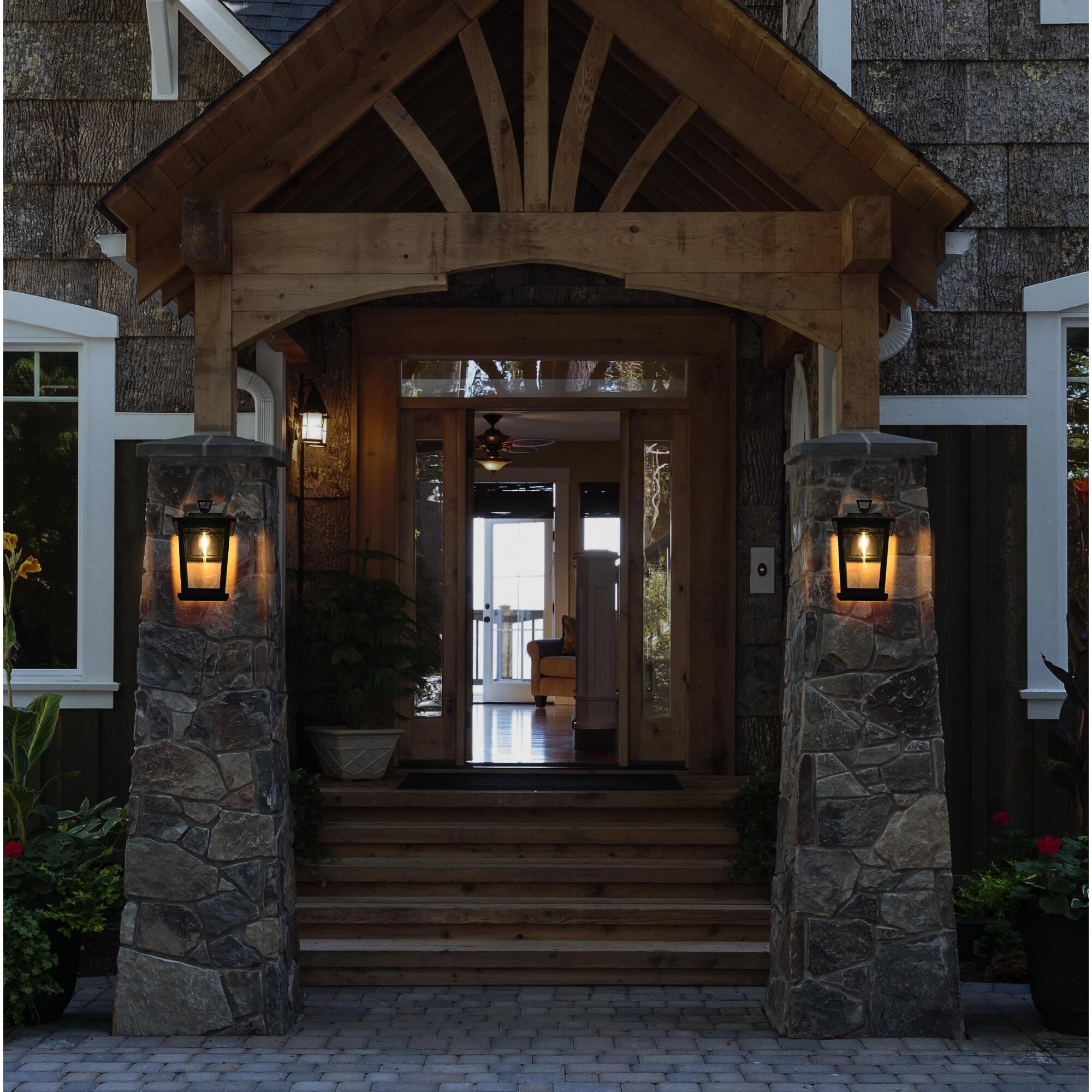 Berks 7 Inch Outdoor Wall Light by Elegant Lighting