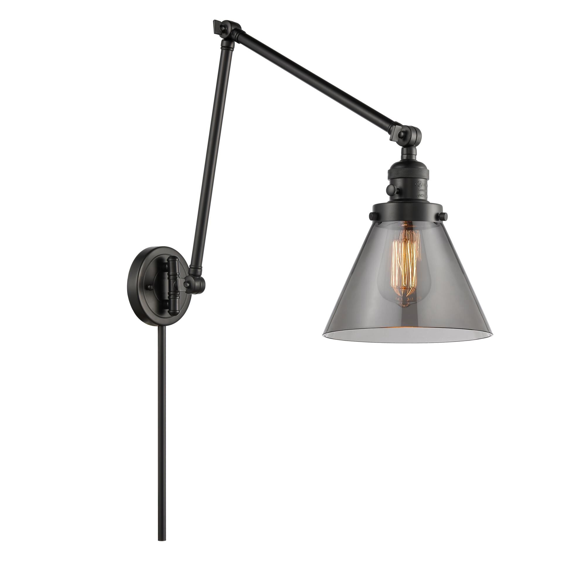 Bruno Marashlian Large Cone LED Wall Swing Lamp by Innovations Lighting