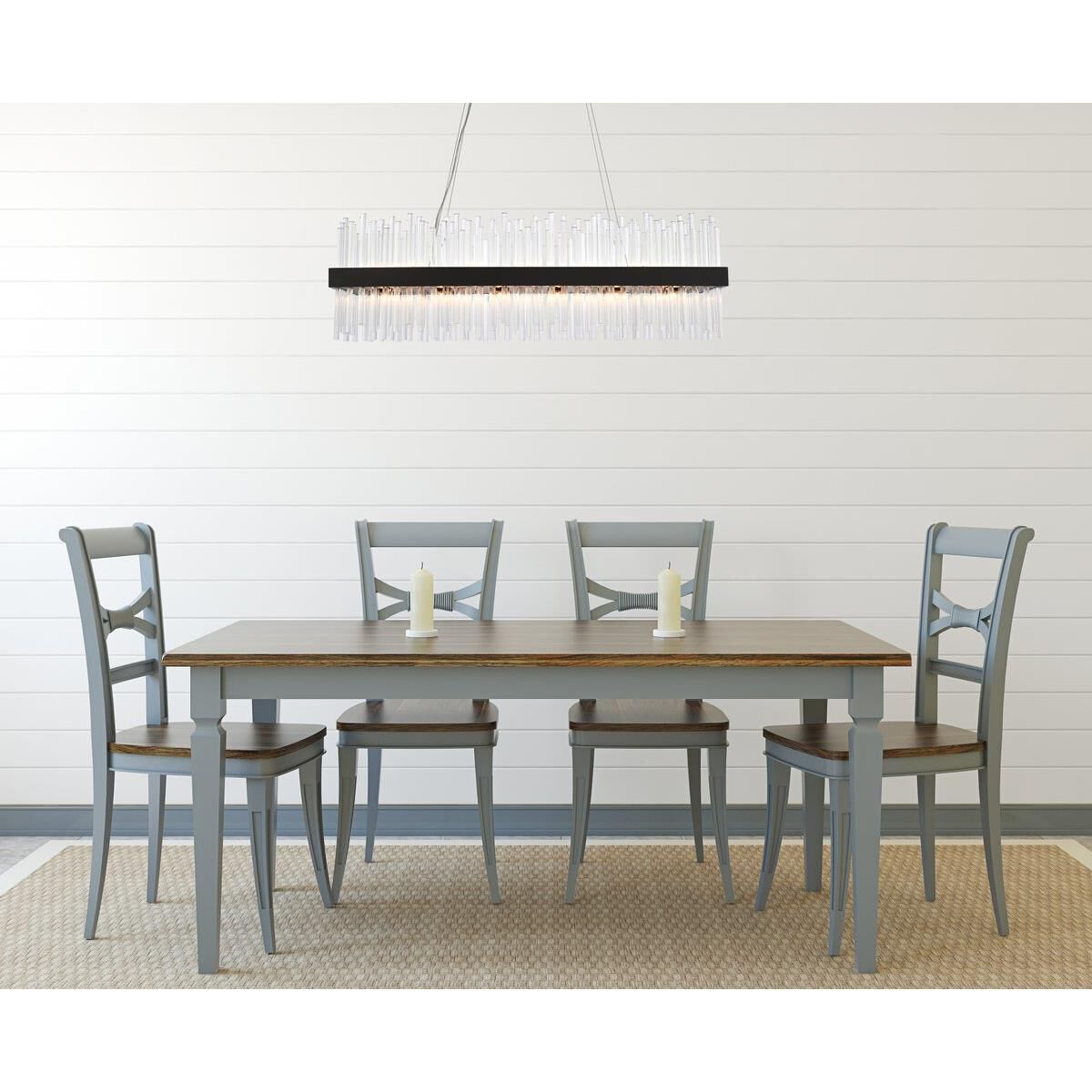 Dallas 42 Inch 24 Light Linear Suspension Light by Elegant Lighting