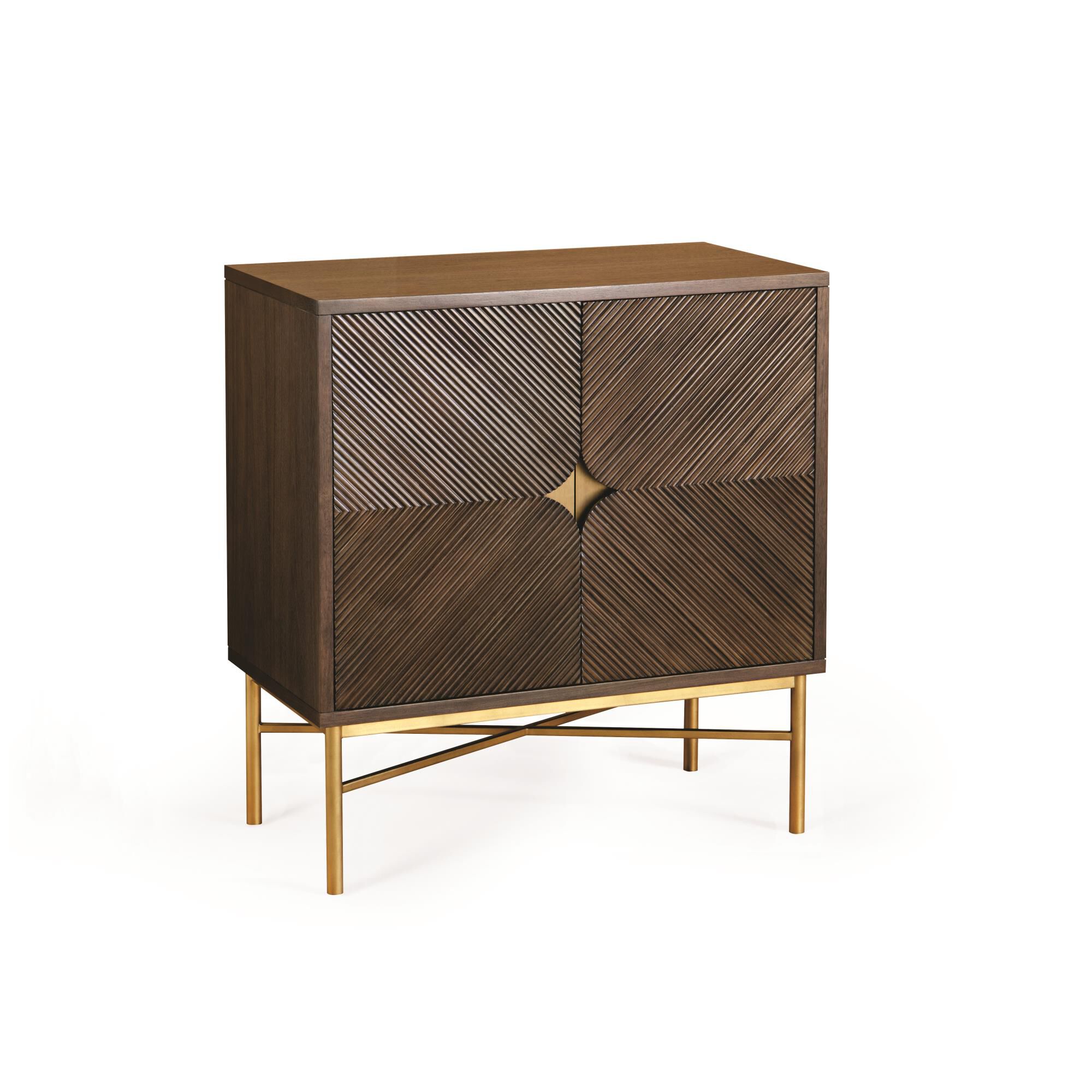Shown in Black Walnut and Gold Leaf finish