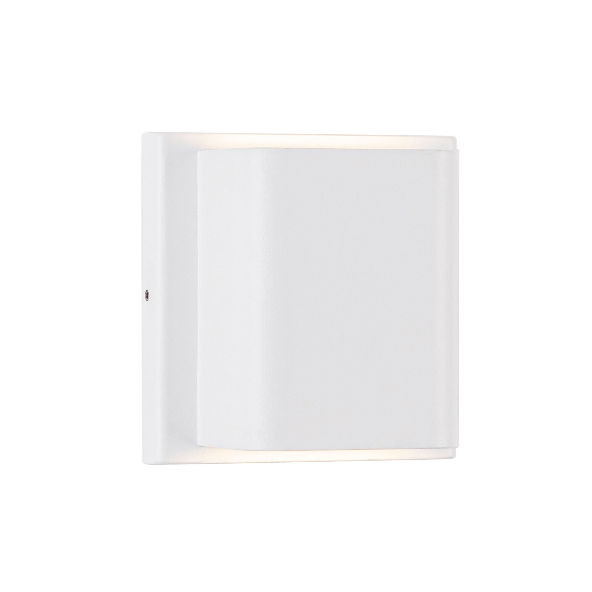 Shown in White finish and Clear glass