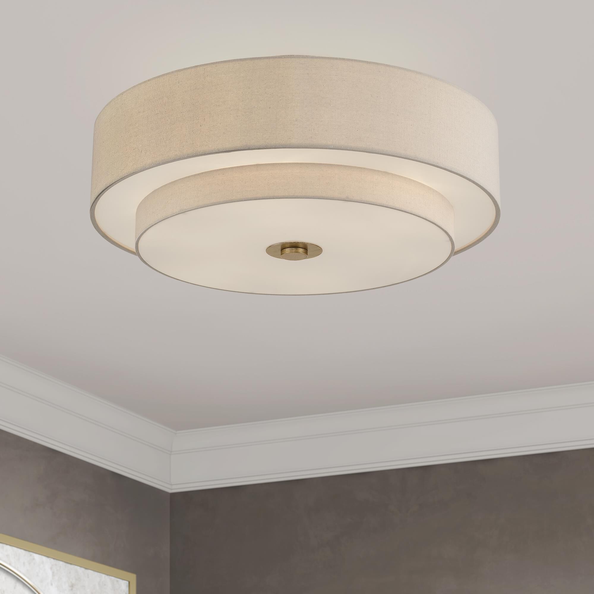 Bellingham 30 Inch Semi Flush Mount by Livex Lighting