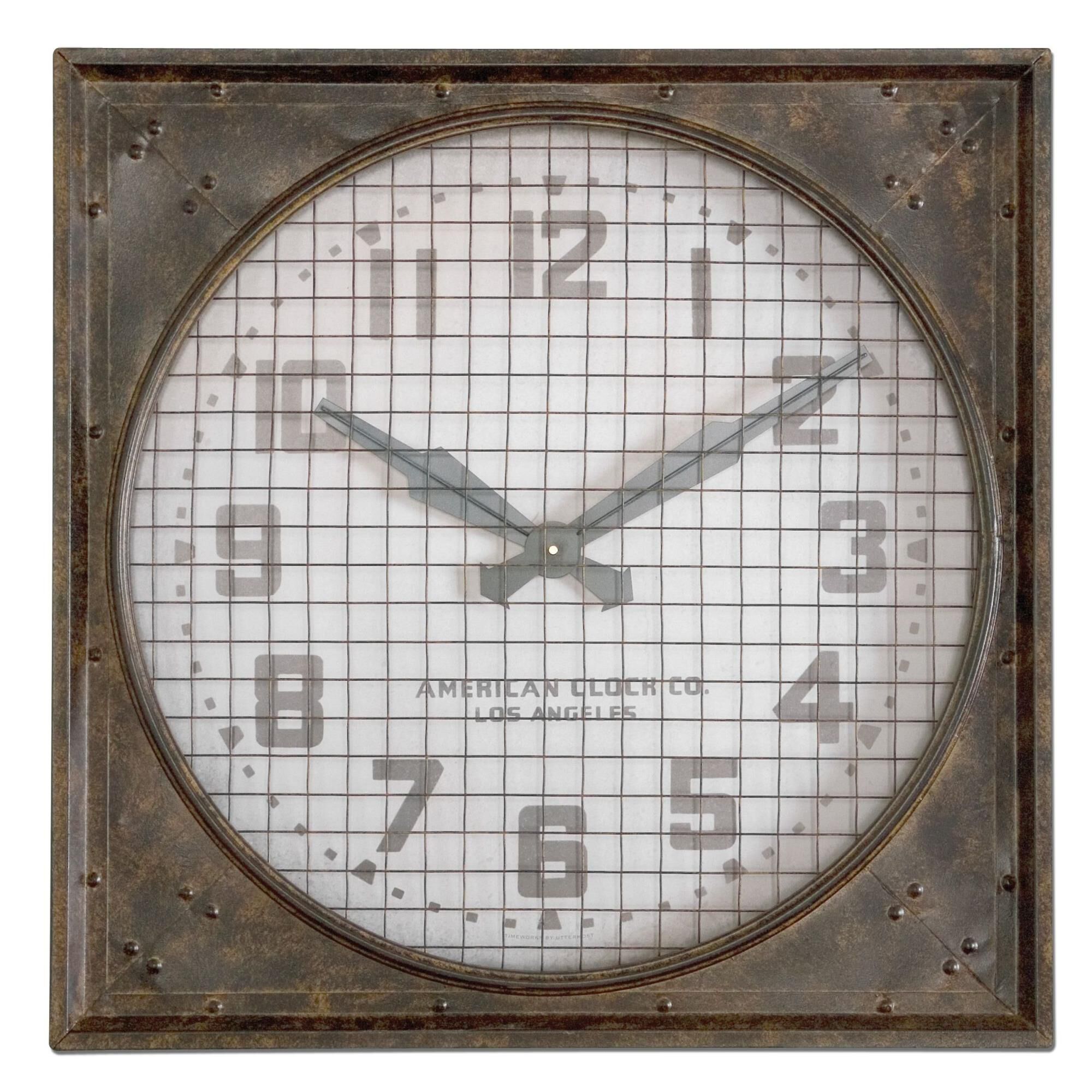 Warehouse Clock Wall Clock by Uttermost