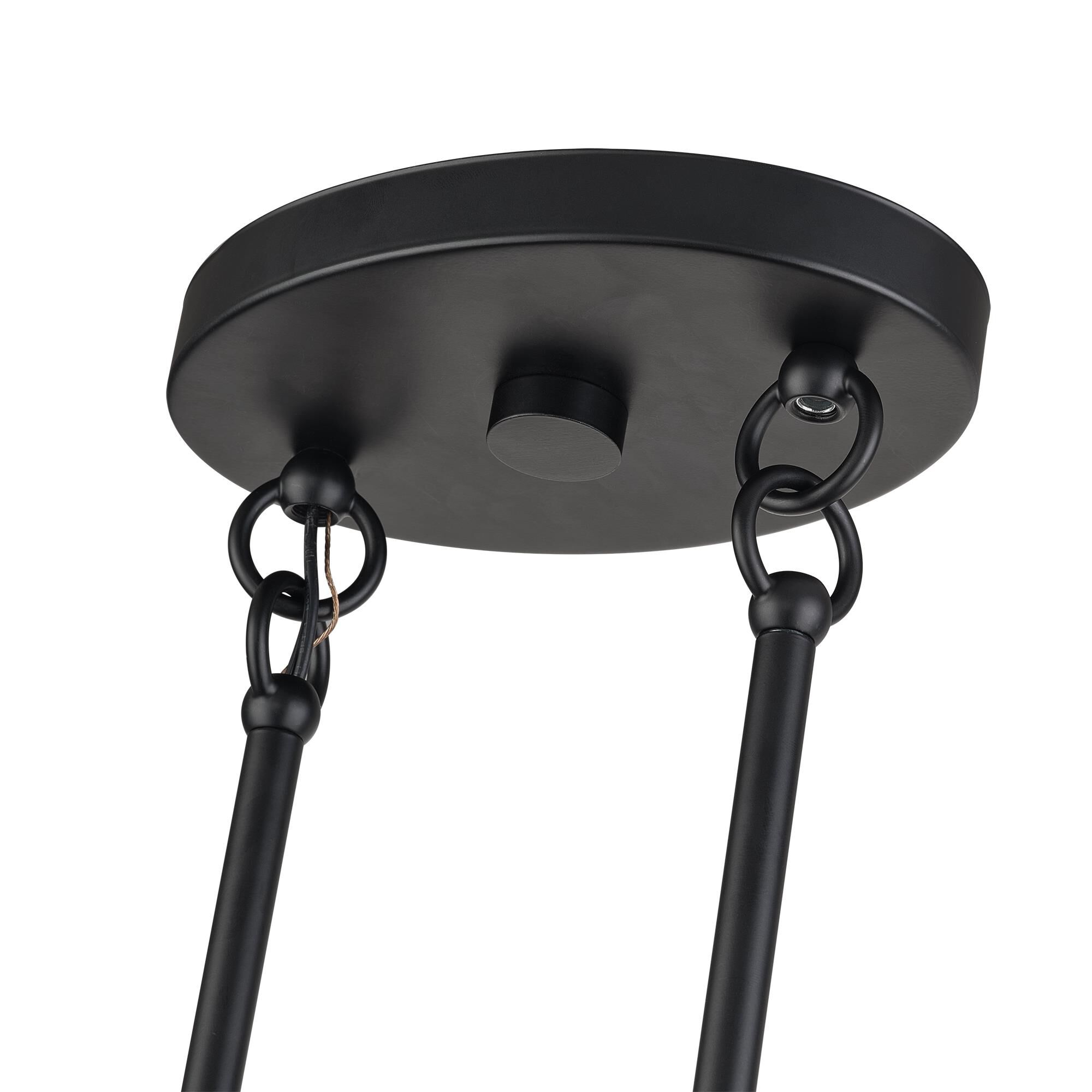 Shown in Black finish and Hand-Woven Parisian Night Color Polyester Rope shade