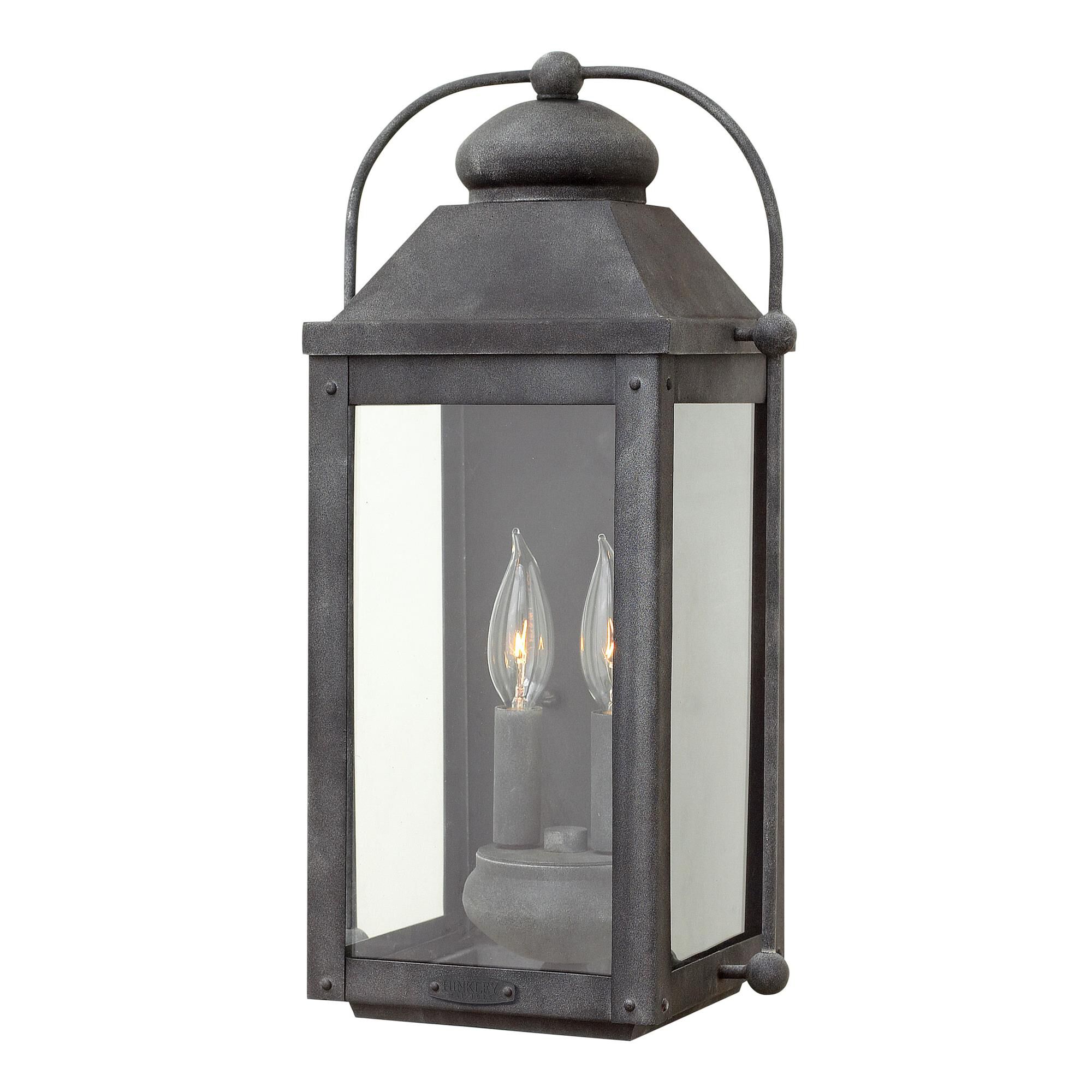 Anchorage 17 Inch Tall 2 Light Outdoor Wall Light by Hinkley Lighting