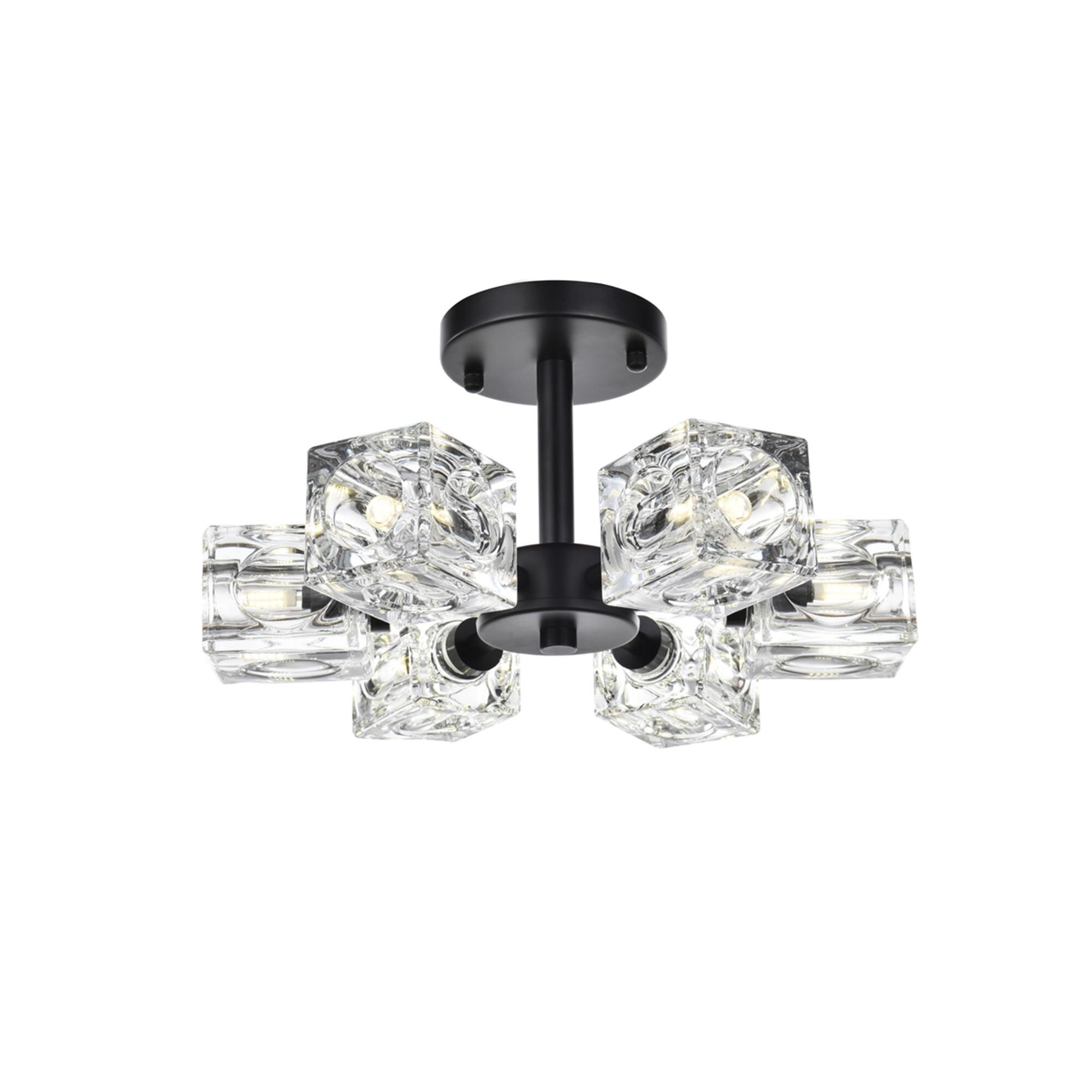 Shown in Black finish and Clear Royal Cut crystal