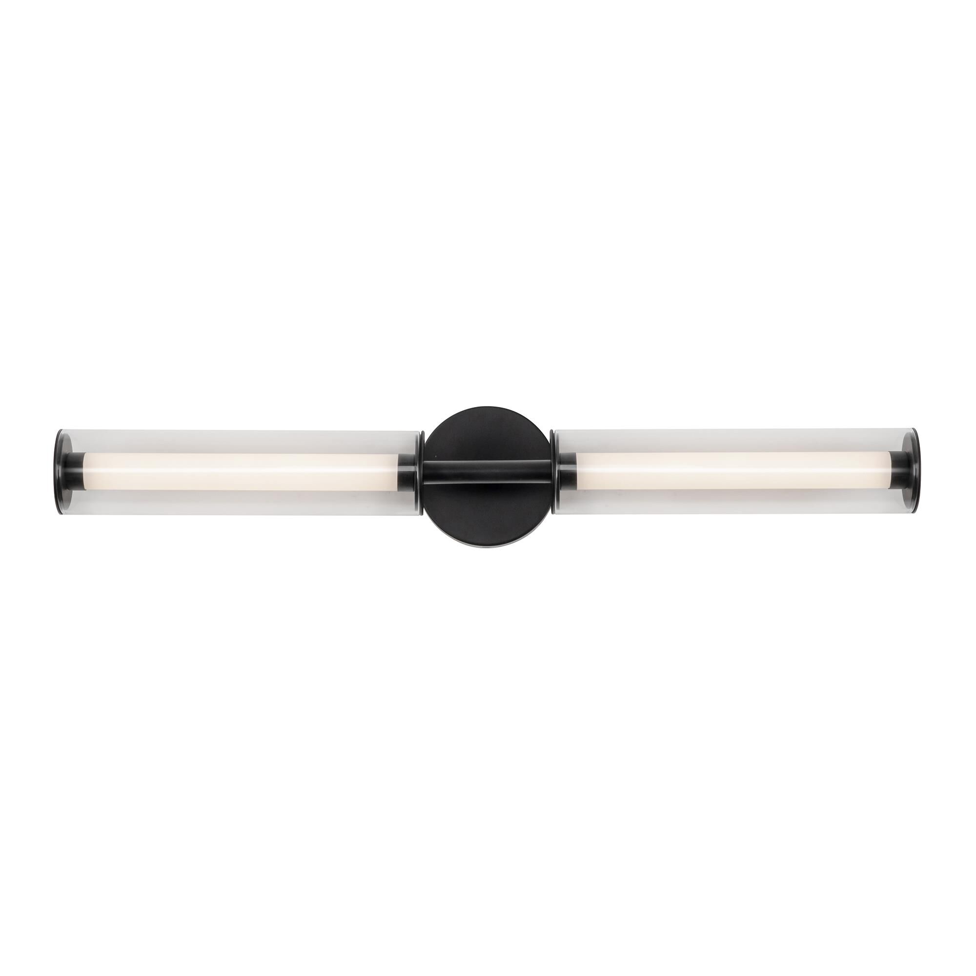 Shown in Black finish and Clear Acrylic glass