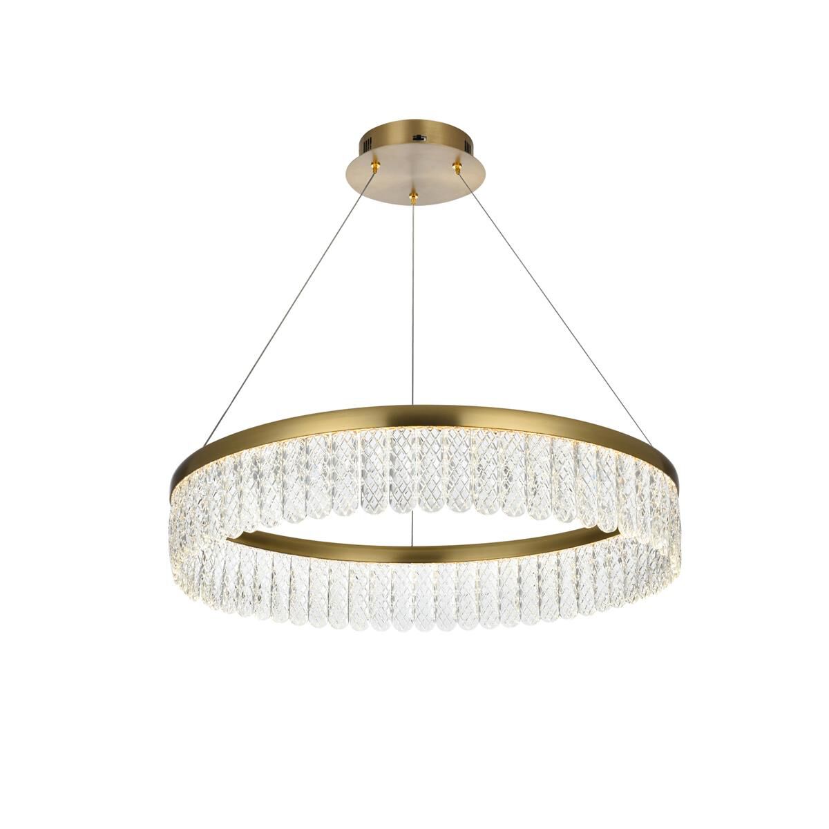 Rune 24 Inch Chandelier by Elegant Lighting