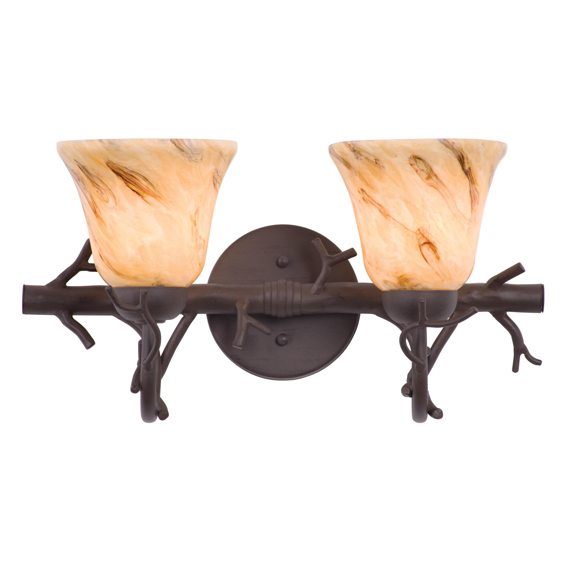 Shown in Bark finish and 1239 Neutral Swirl glass