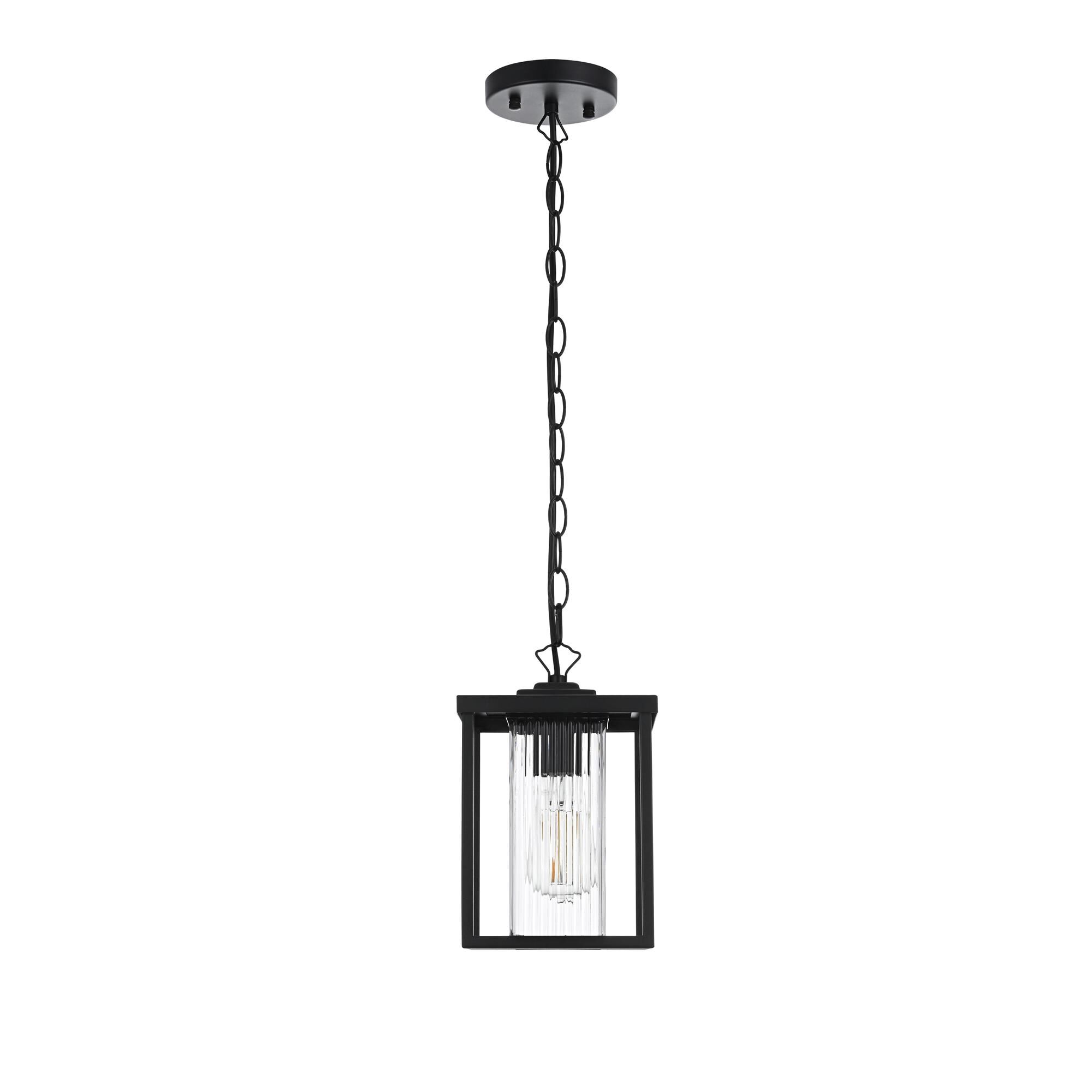Dover 7 Inch Outdoor Hanging Lantern by Elegant Lighting