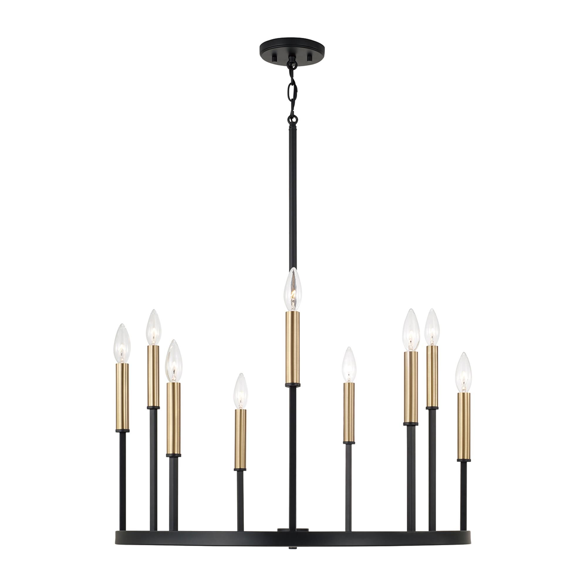 Shown in Espresso and Brass finish