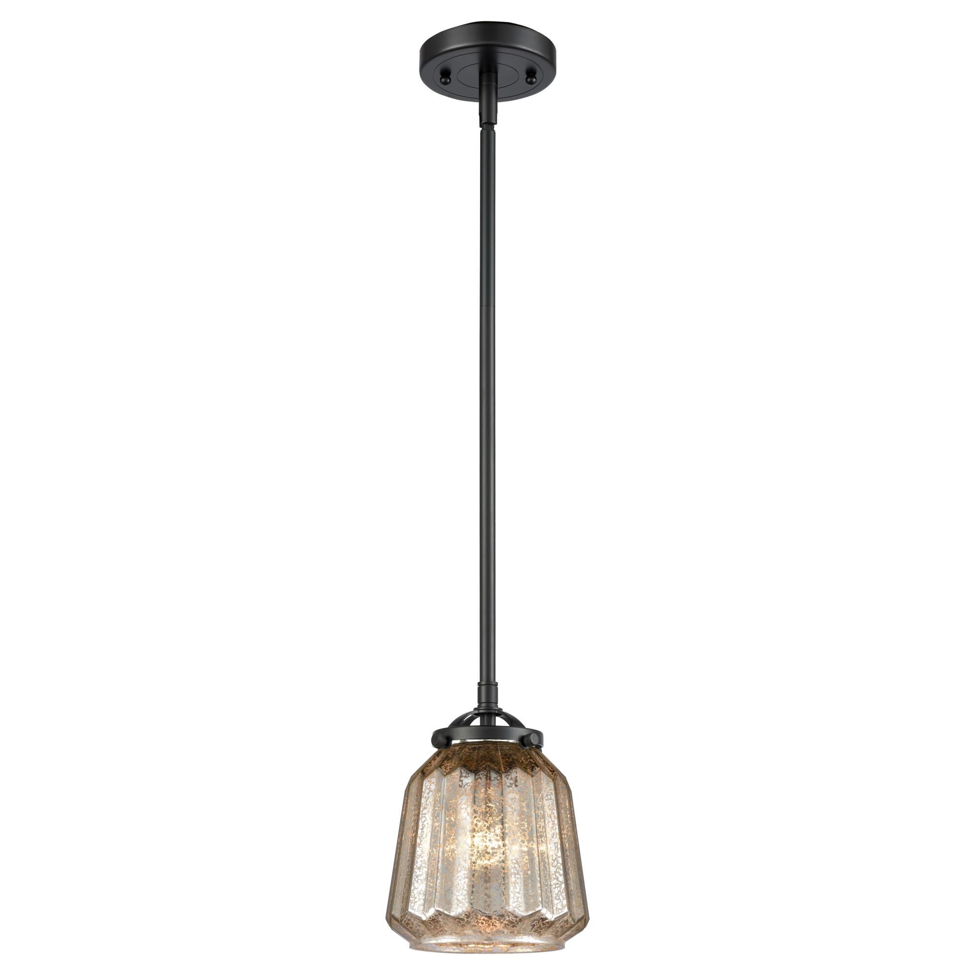 Shown in Oil Rubbed Bronze finish and Mercury Plated glass